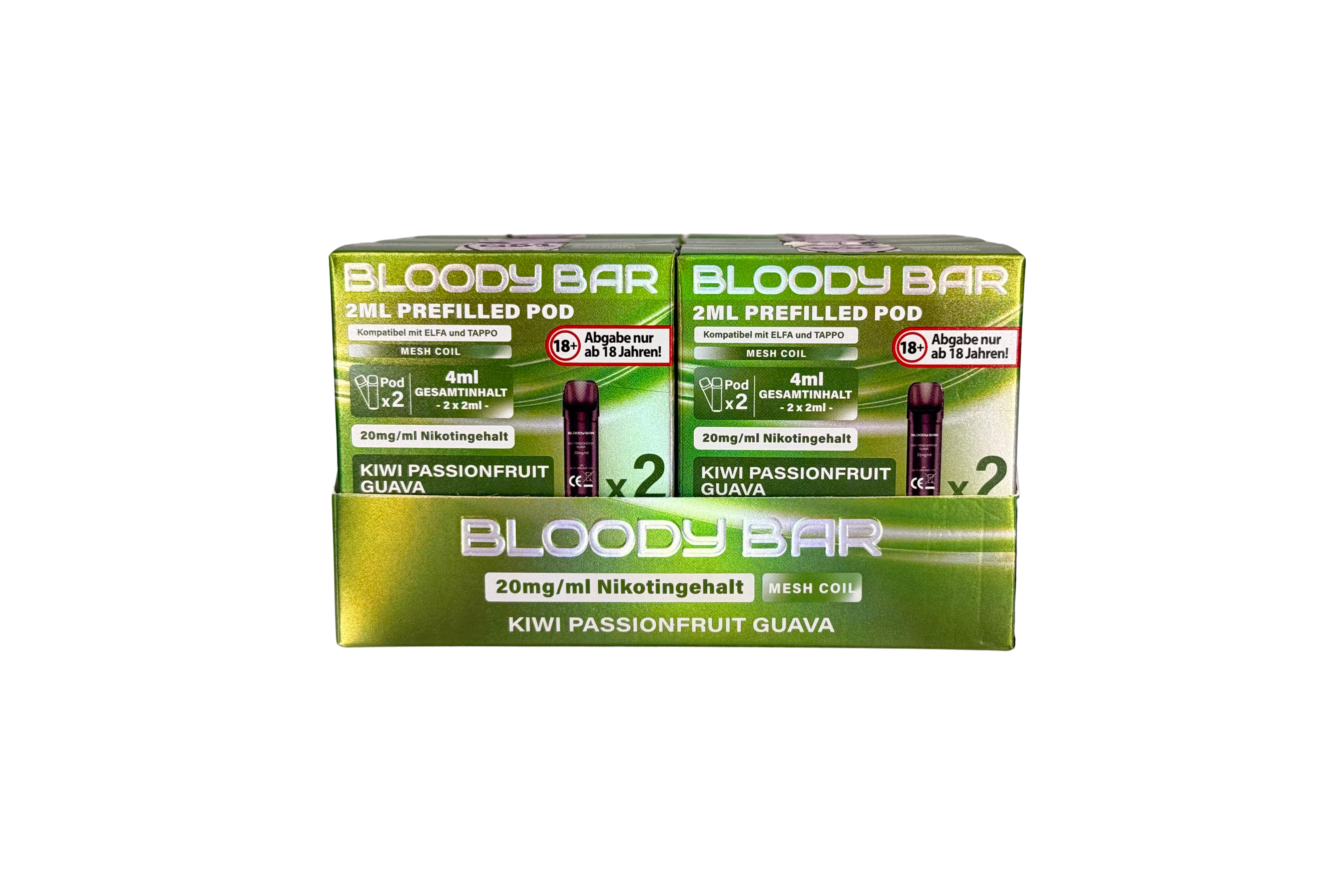Bloody Bar Prefilled Pod - Kiwi Passionfruit Guava - 20mg/ml Nikotin
