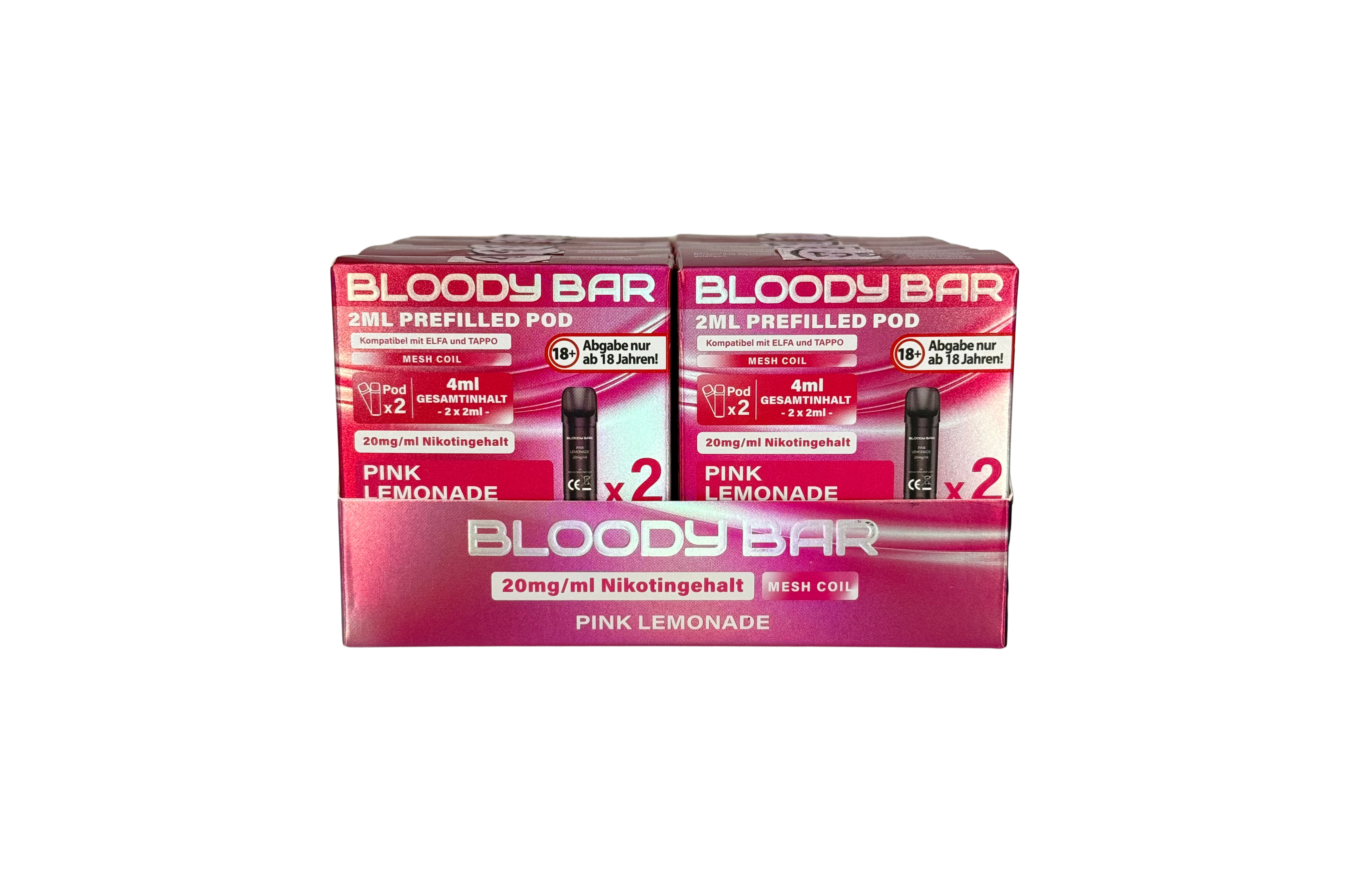 Bloody Bar Prefilled Pod - Pink Lemonade - 20mg/ml Nikotin