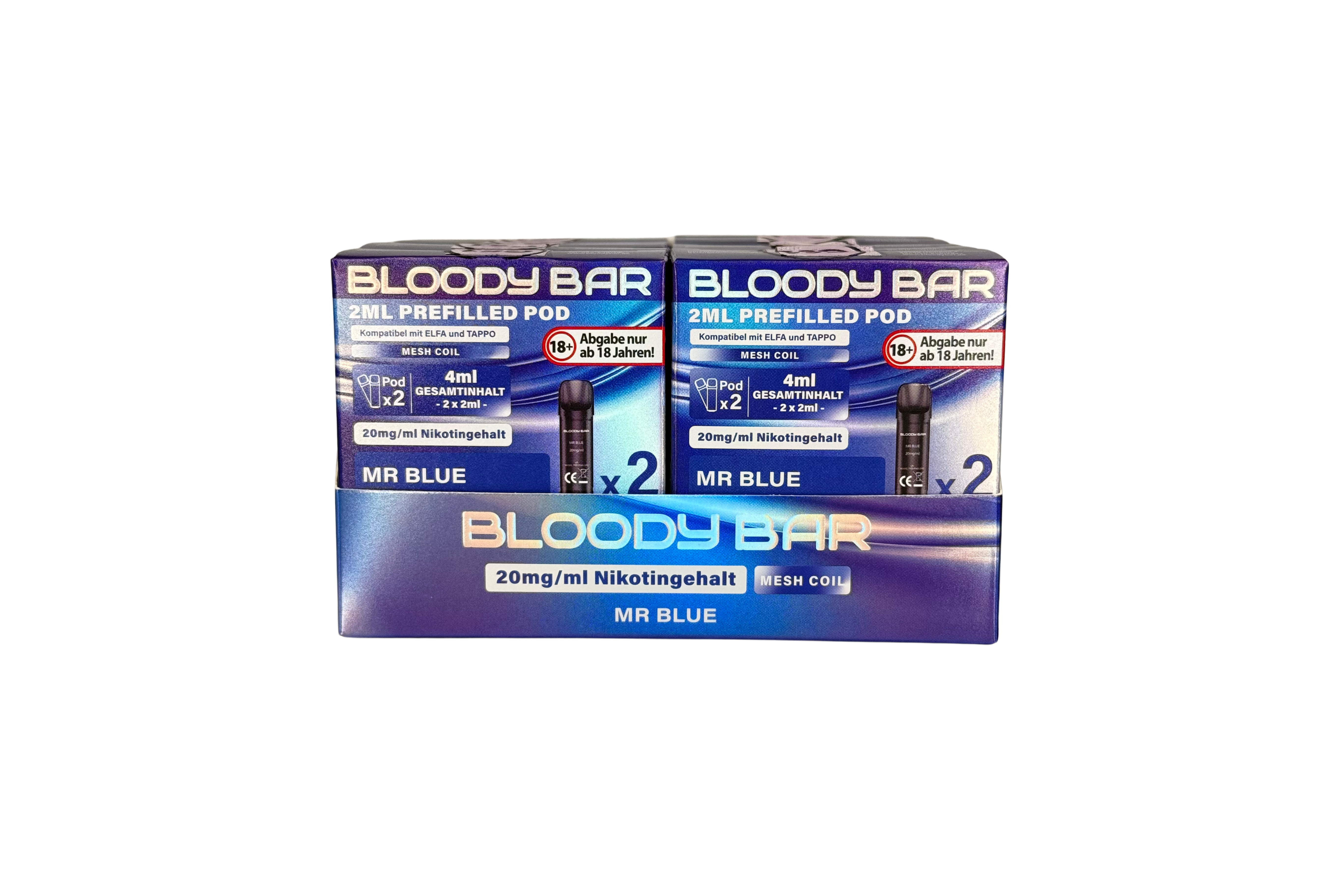 Bloody Bar Prefilled Pod - Mr. Blue - 20mg/ml Nikotin