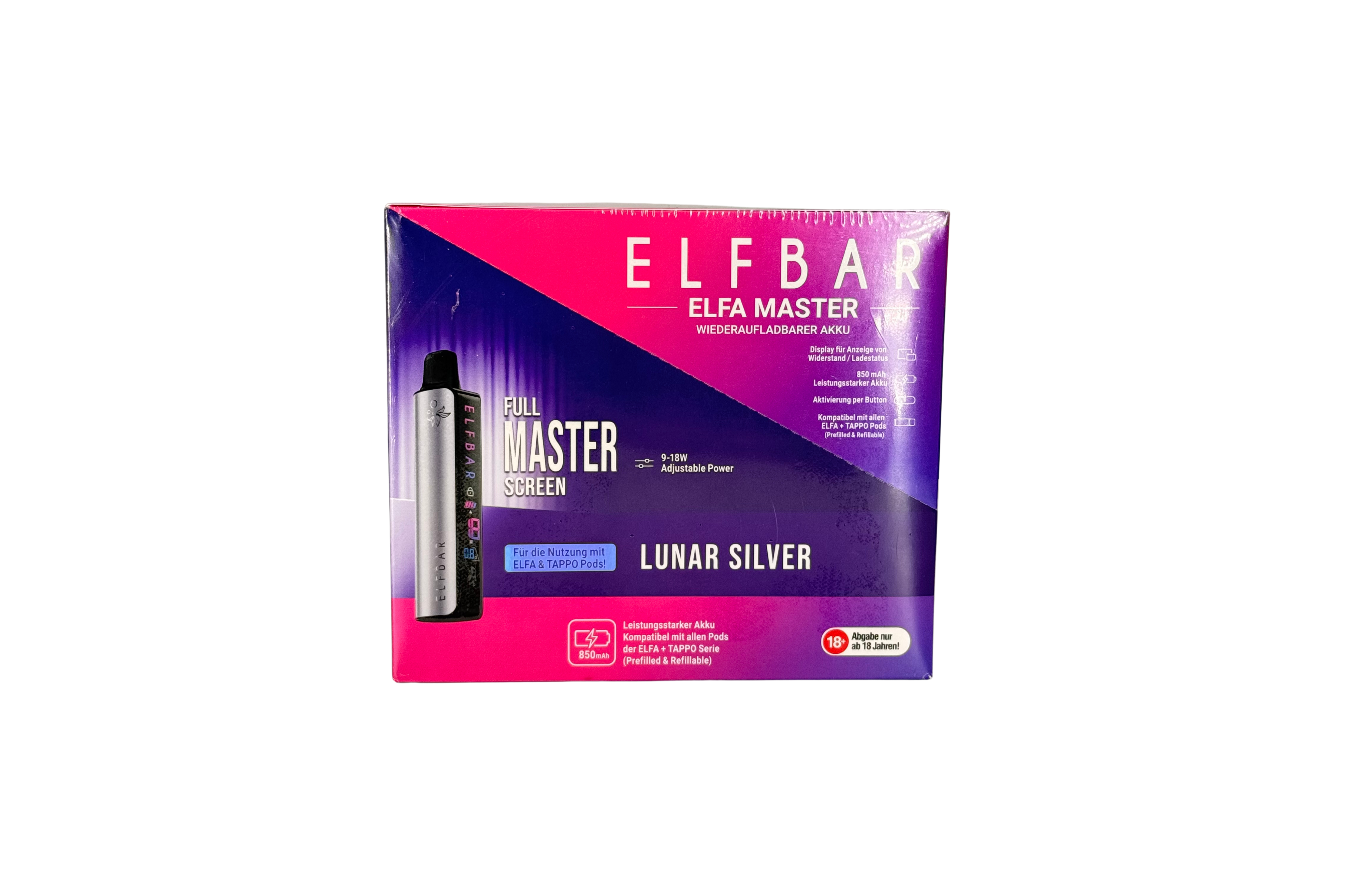 Elfbar ELFA Master Basisgerät Lunar Silver, VKE: 10x1 Stk.