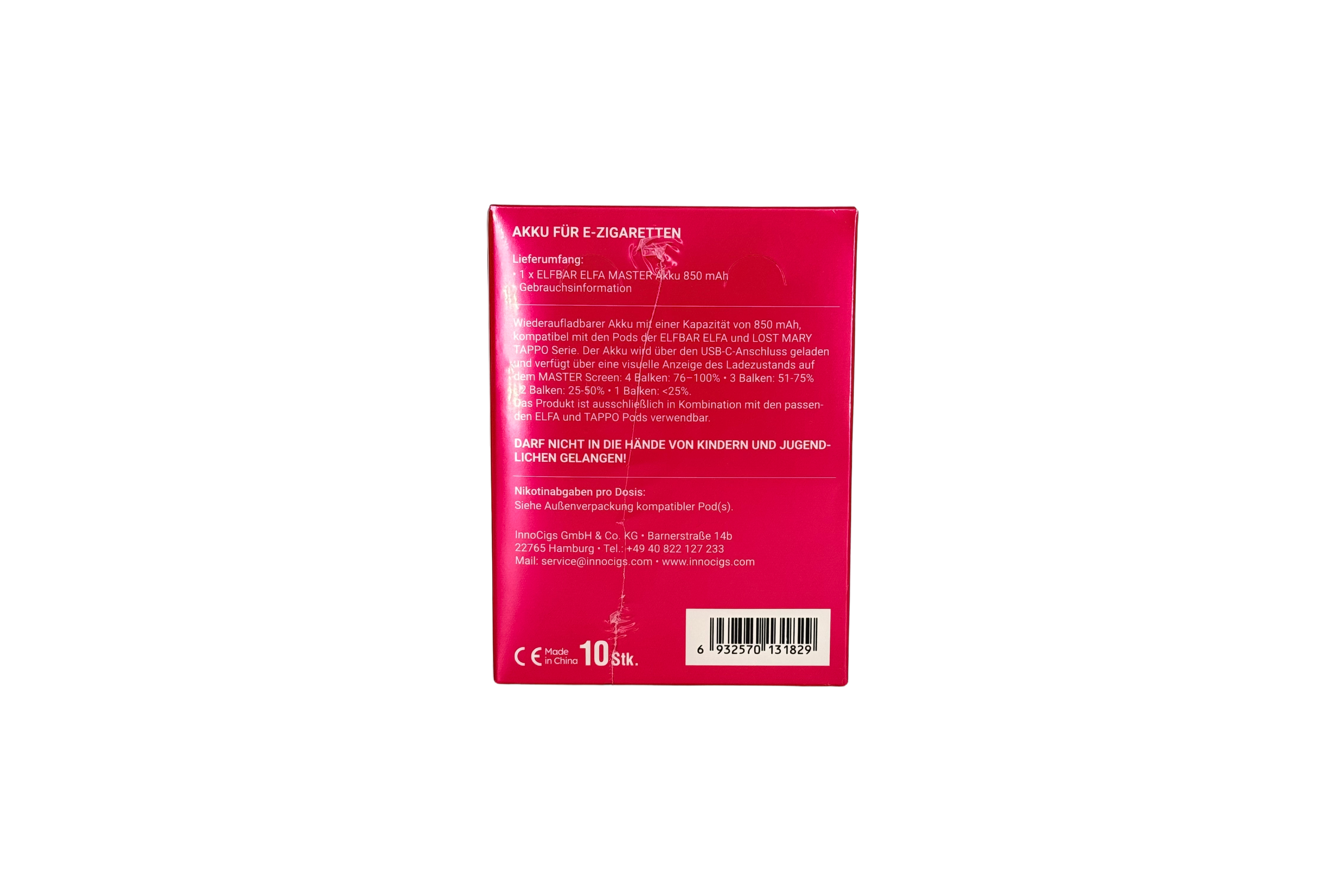 Elfbar ELFA Master Basisgerät Dusty Pink, VKE: 10x 1 Stk