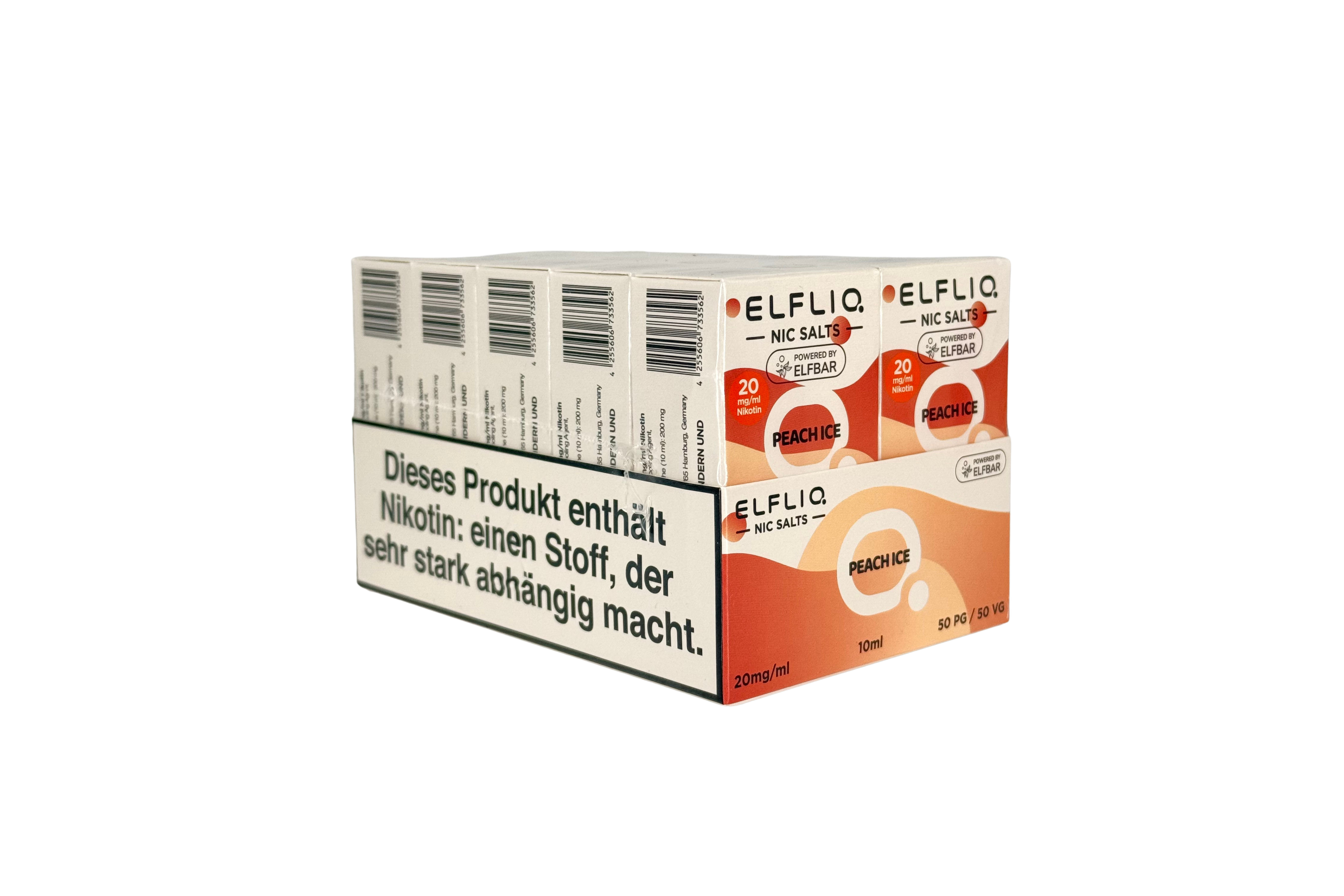ELFLIQ Peach Ice Nikotinsalz Liquid 10ml, 20mg/ml Nikotin