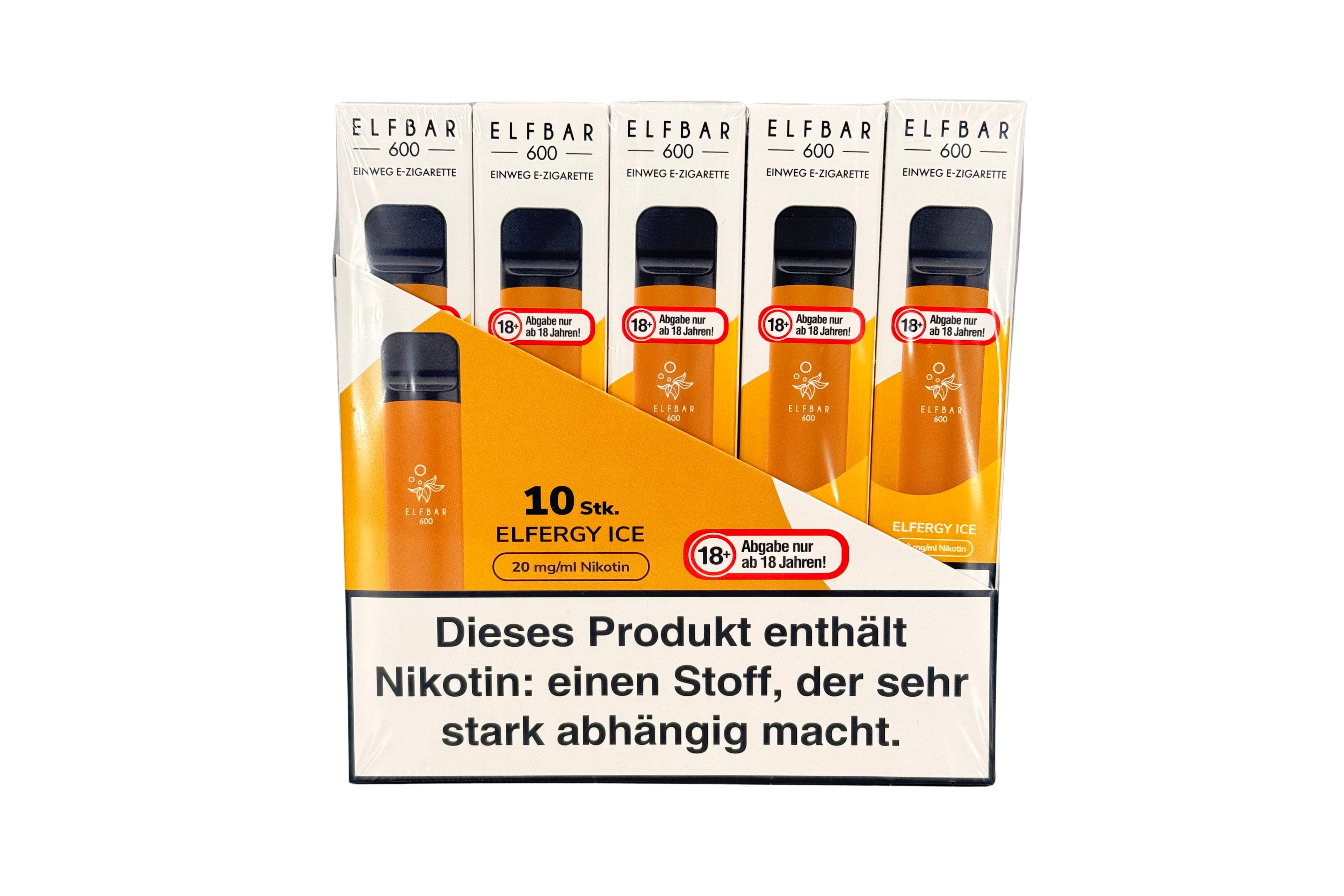 Elf Bar 600 Einweg e-Zigarette, Energy Ice / Erfrischender Energy-Drink, VPE: 1 Stk. / Box - 20mg/ml Nikotingehalt