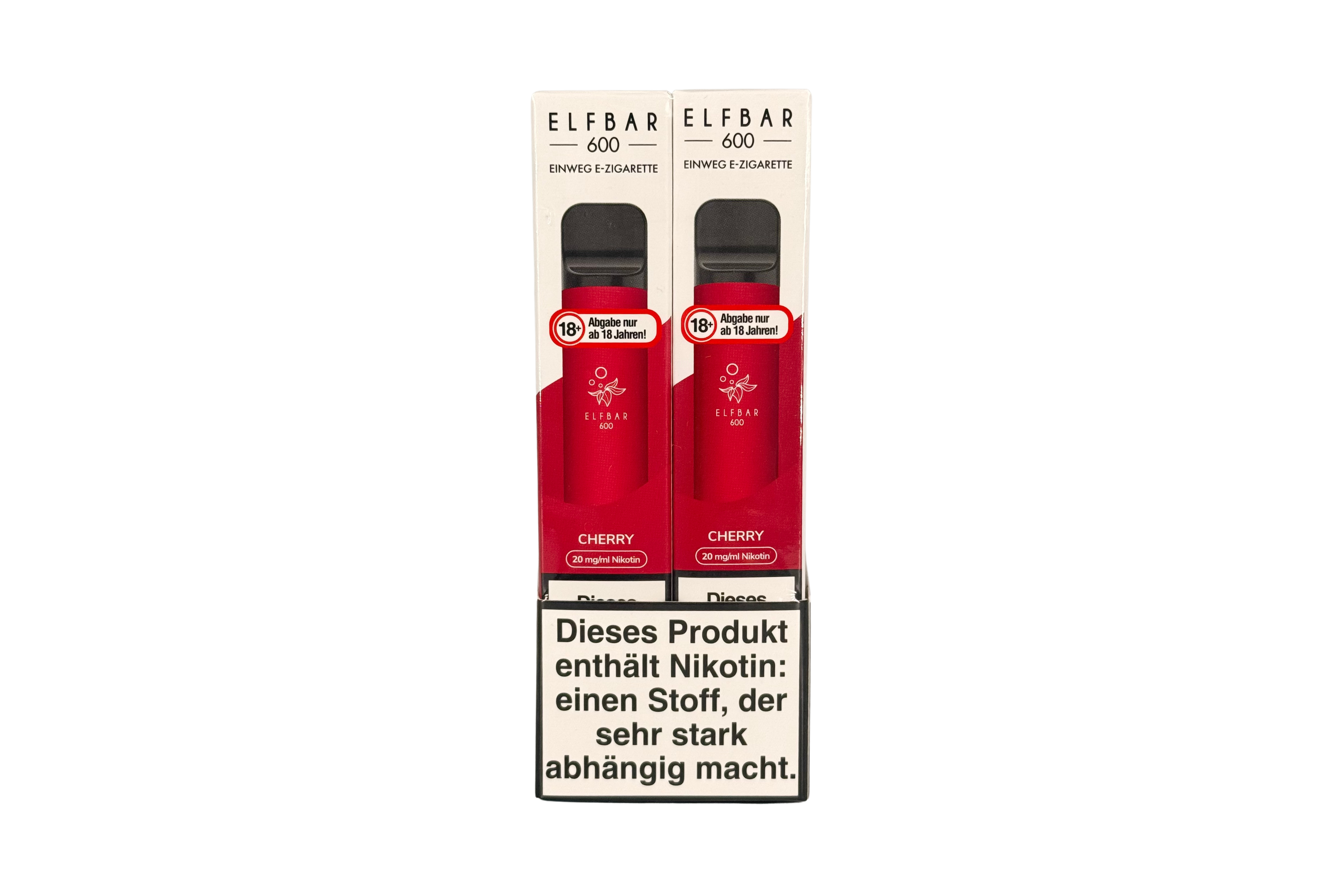 Elf Bar 600 Einweg e-Zigarette, Cherry / Kirsche, VPE: 1 Stk. / Box - 20mg/ml Nikotingehalt