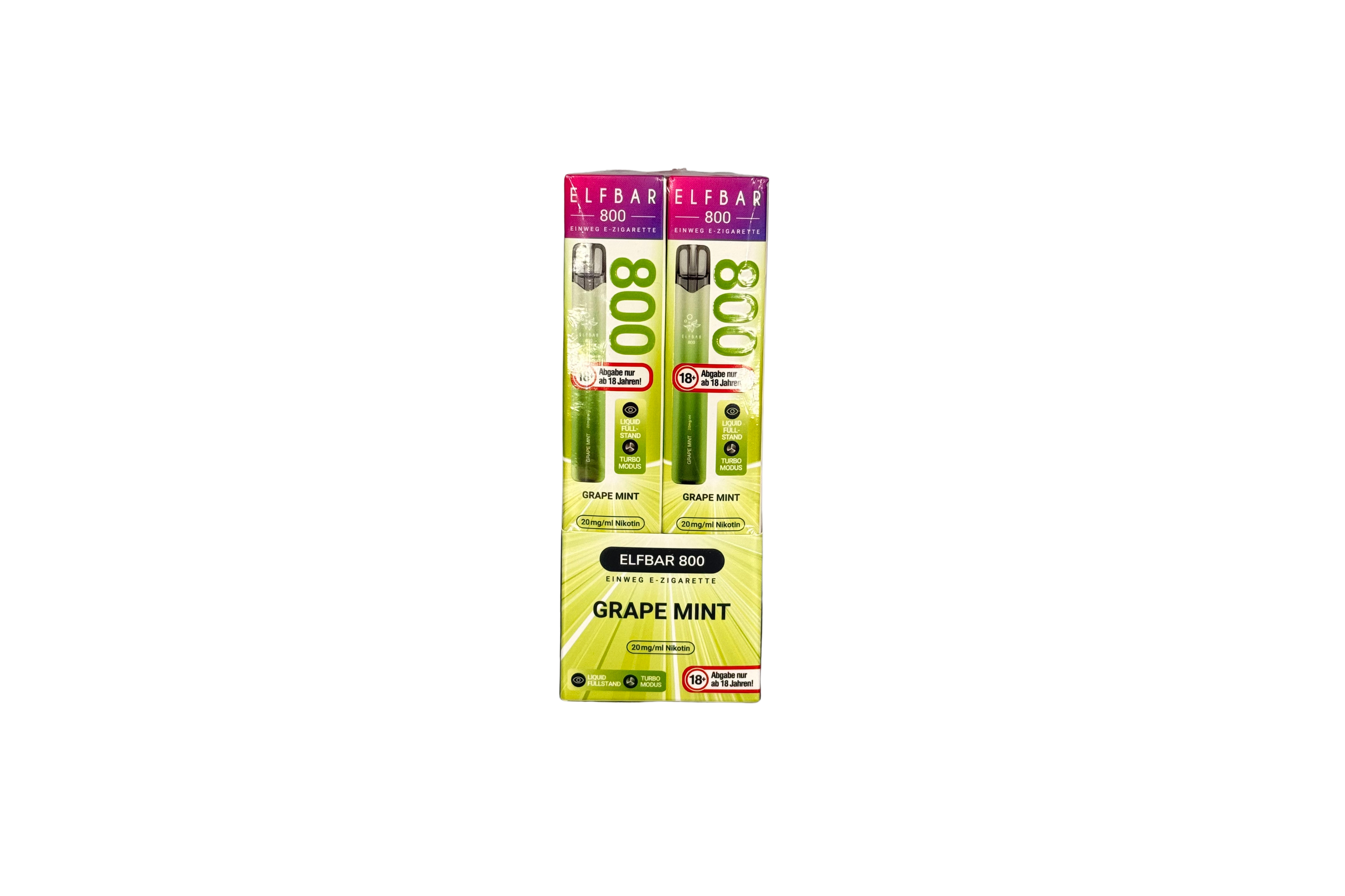 Elfbar 800 Einweg E-Zigarette - Grape Mint 20mg/ml, VKE: 10 Stück