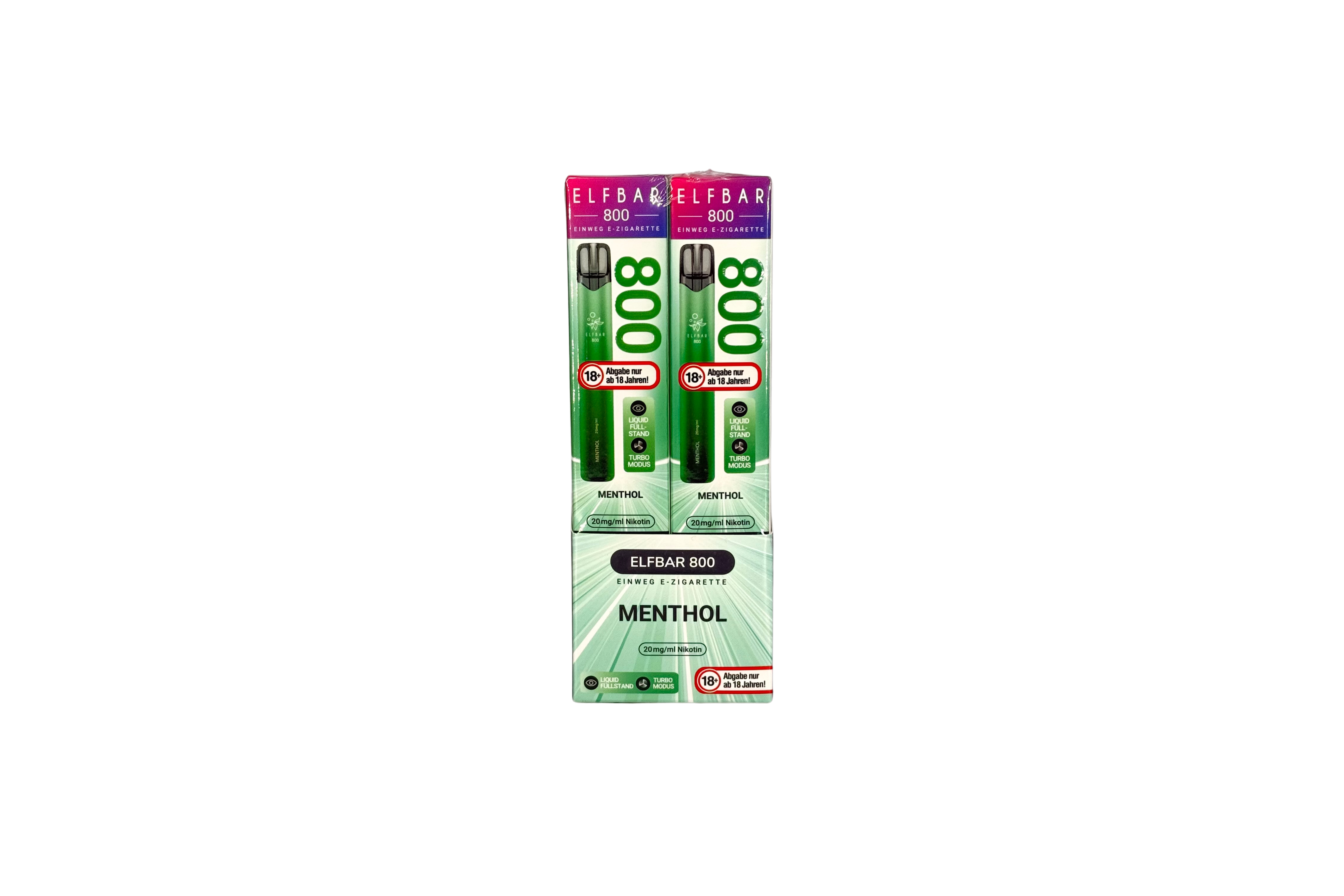 Elfbar 800 Einweg E-Zigarette - Menthol 20mg/ml, VKE: 10 Stück