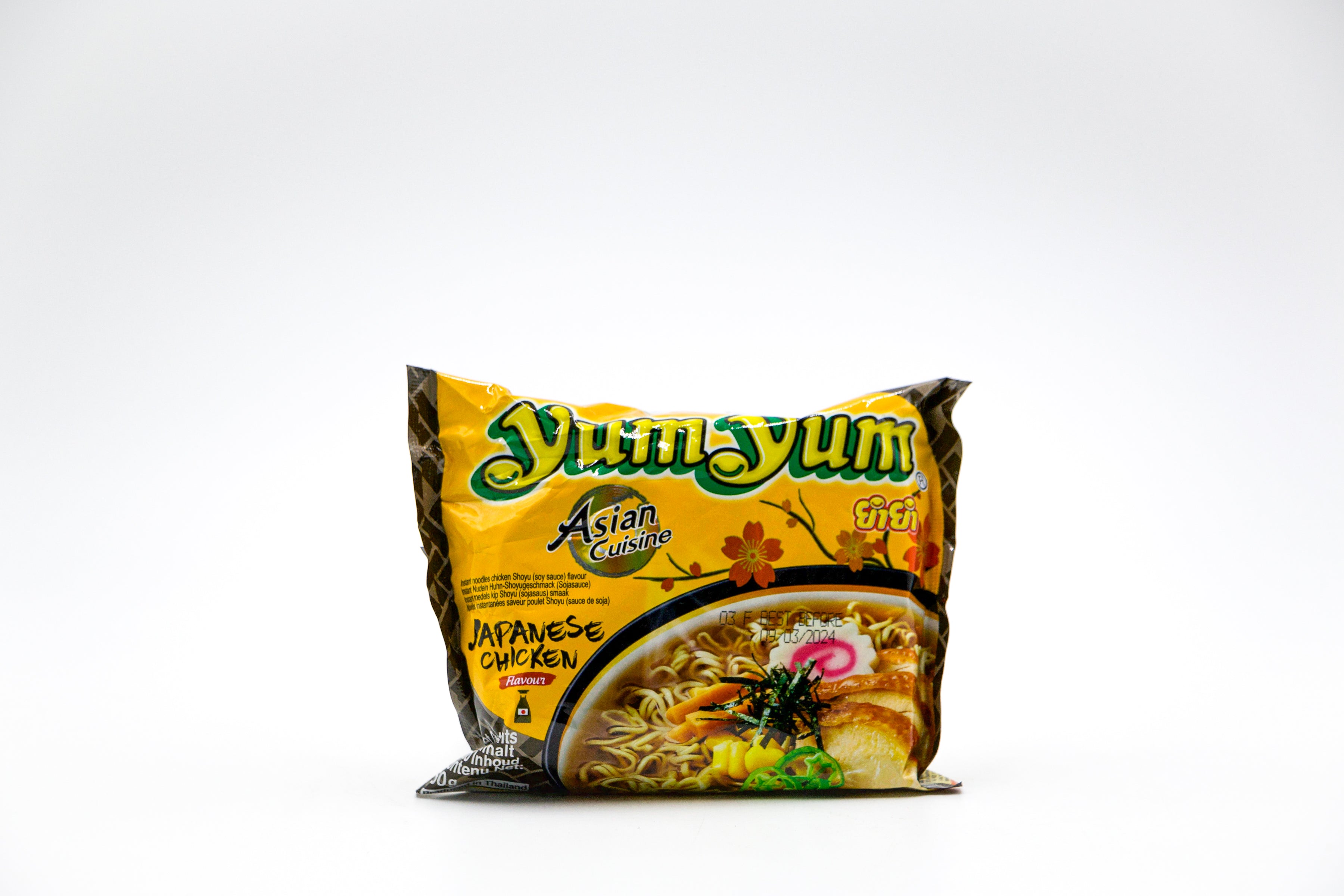 Yum Yum Instant Nudeln Japanisches Huhn Shoyu, VPE: 60g, VKE: 30x60g