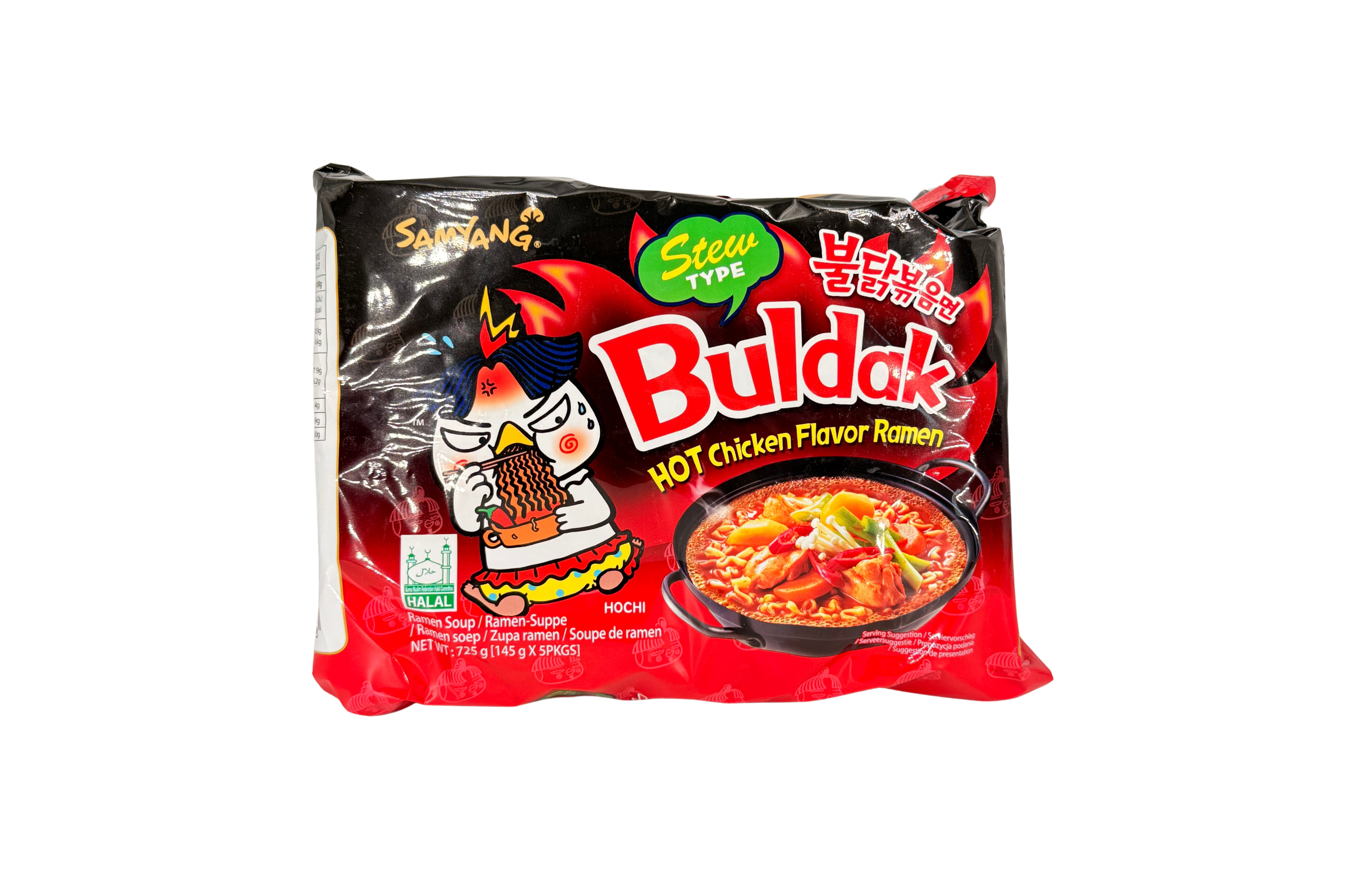 Samyang Buldak Instant Nudeln Hot Chicken Stew type, VPE: 145g, VKE: 5x145g