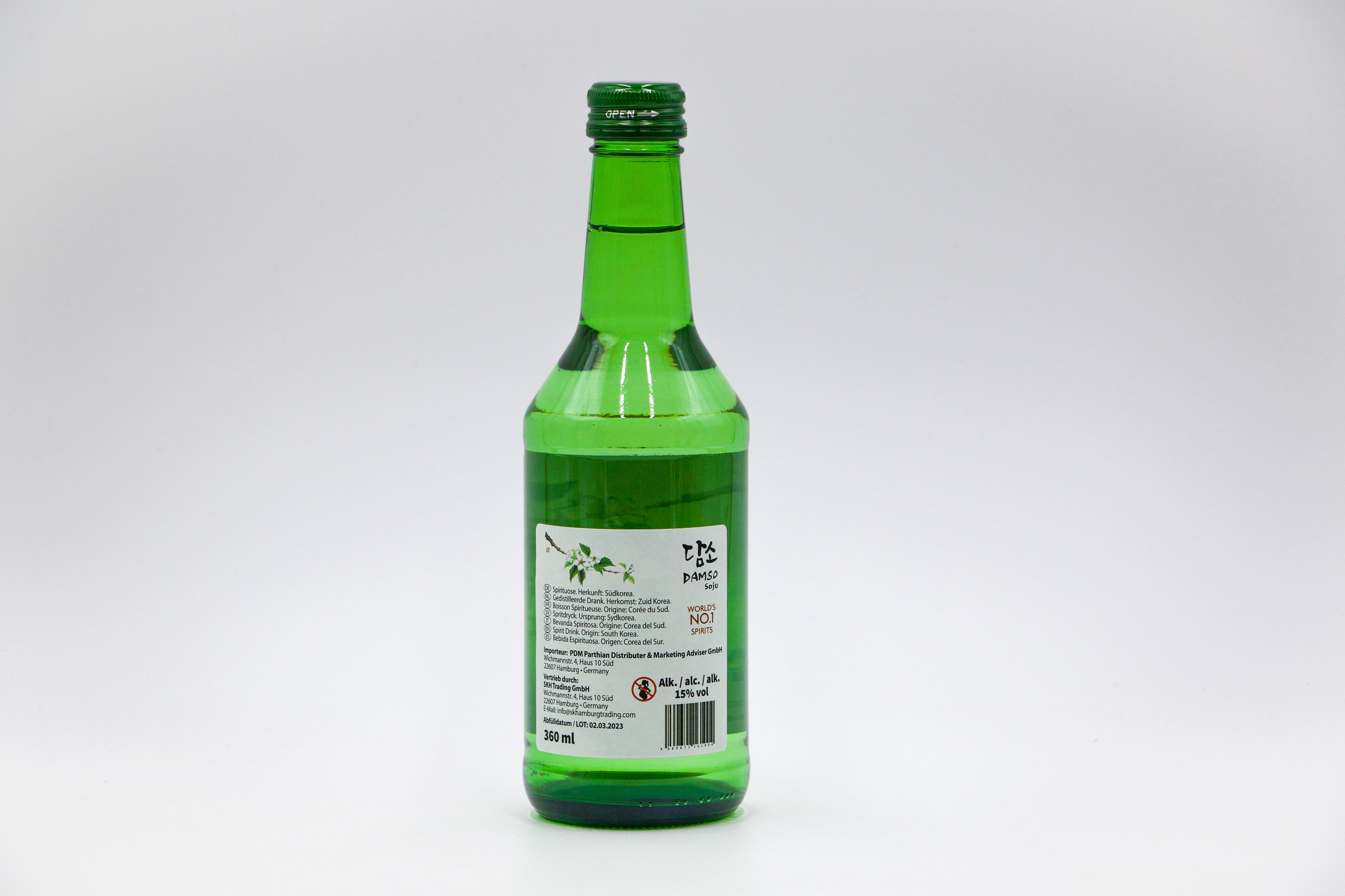 Damso Original Soju 15% Alc., VPE: 20x360ml