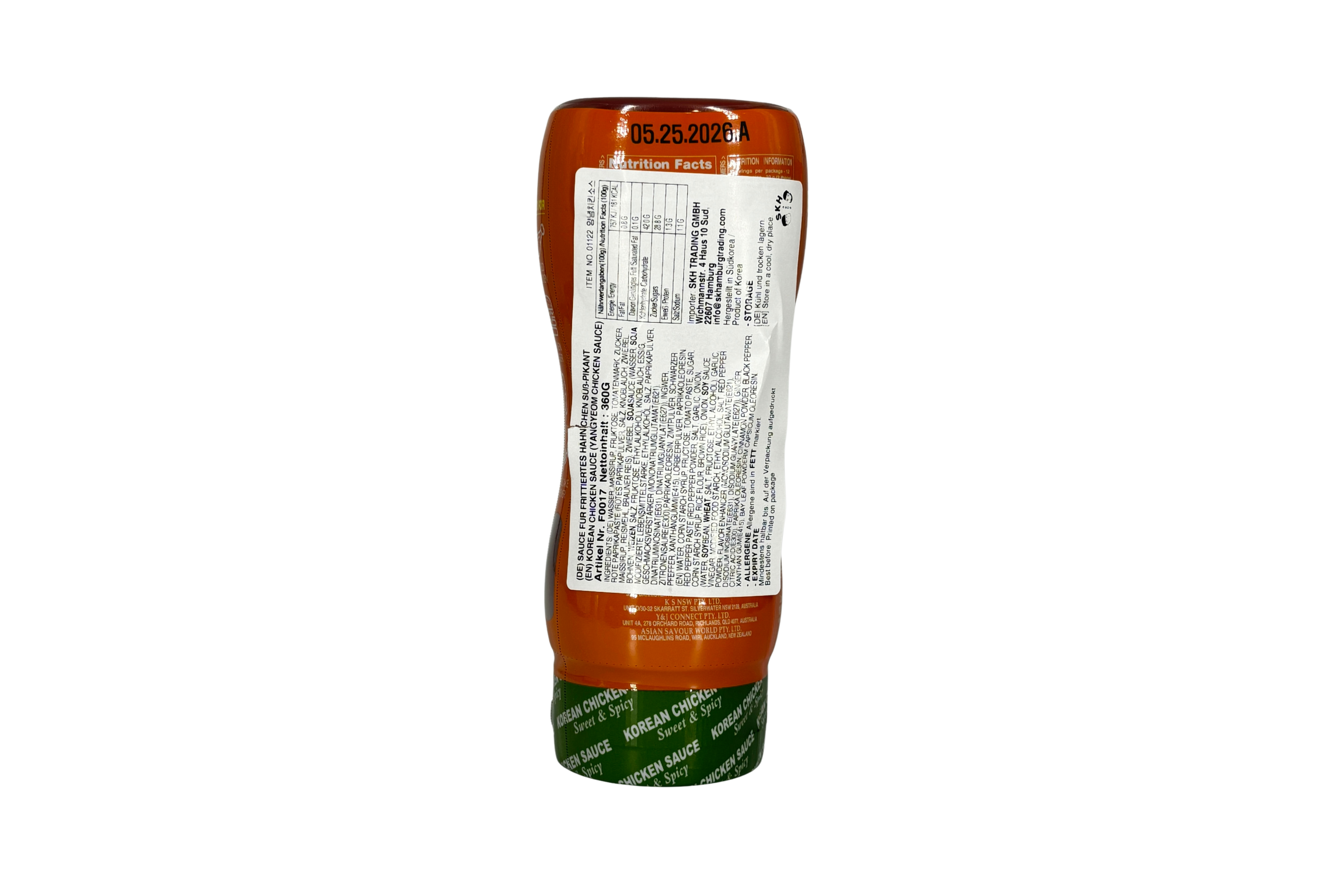 Surasang Korean Chicken Sauce, VPE: 360g, VKE: 12x360g