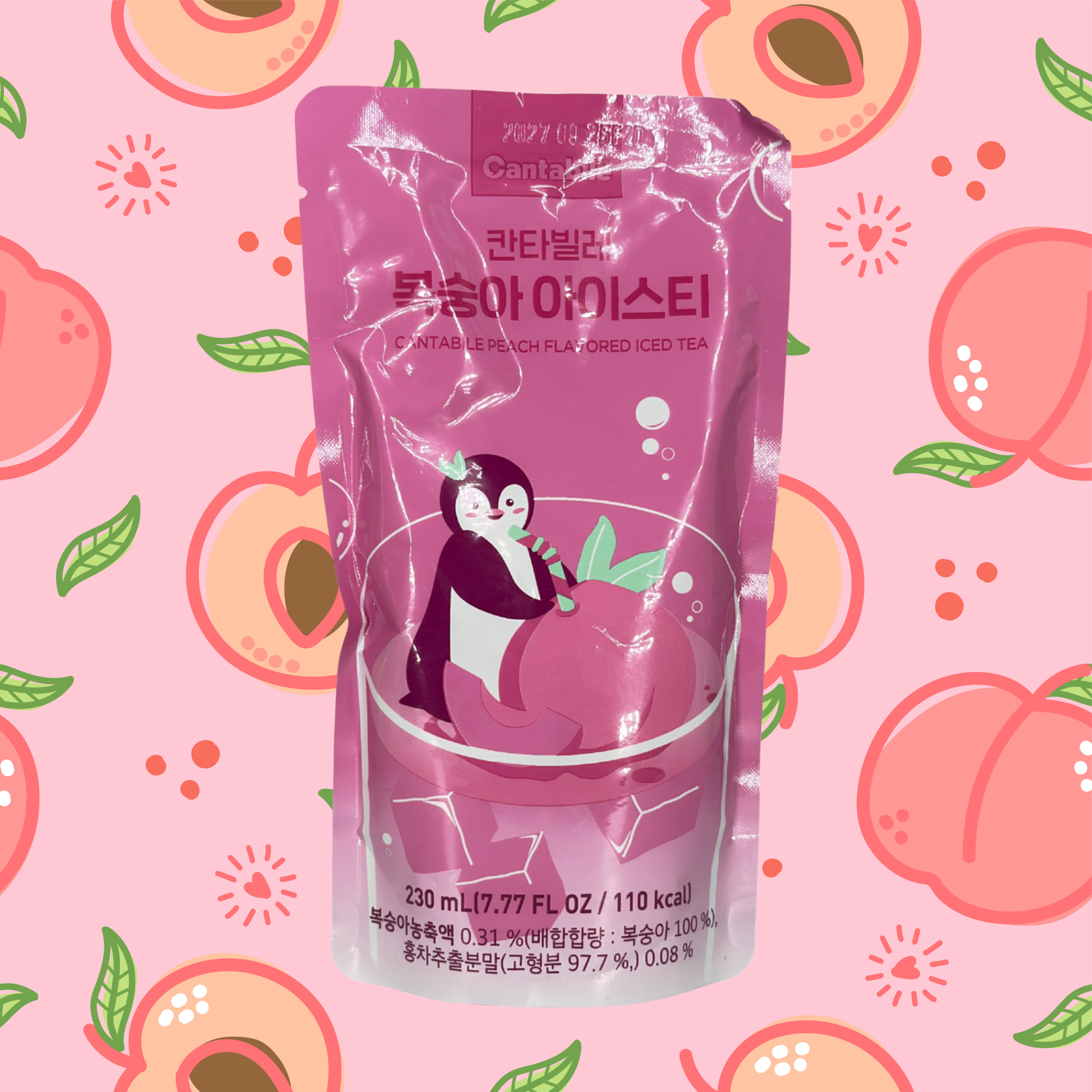 Cantabile Peach Flavored Iced Tea, VPE: 230ml, VKE: 10x230ml