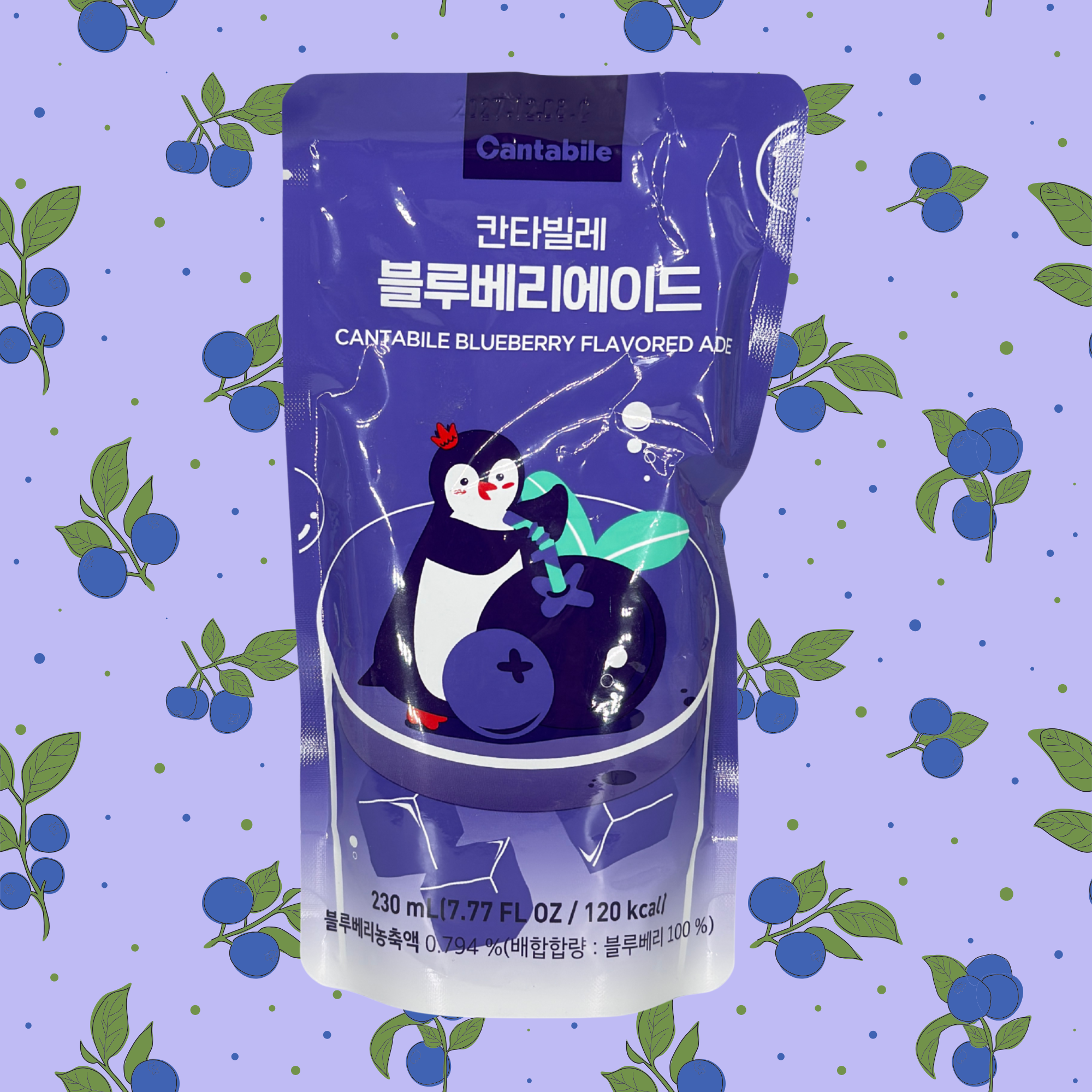 Cantabile Blueberry Flavored Ade, VPE: 230ml, VKE: 10x230ml