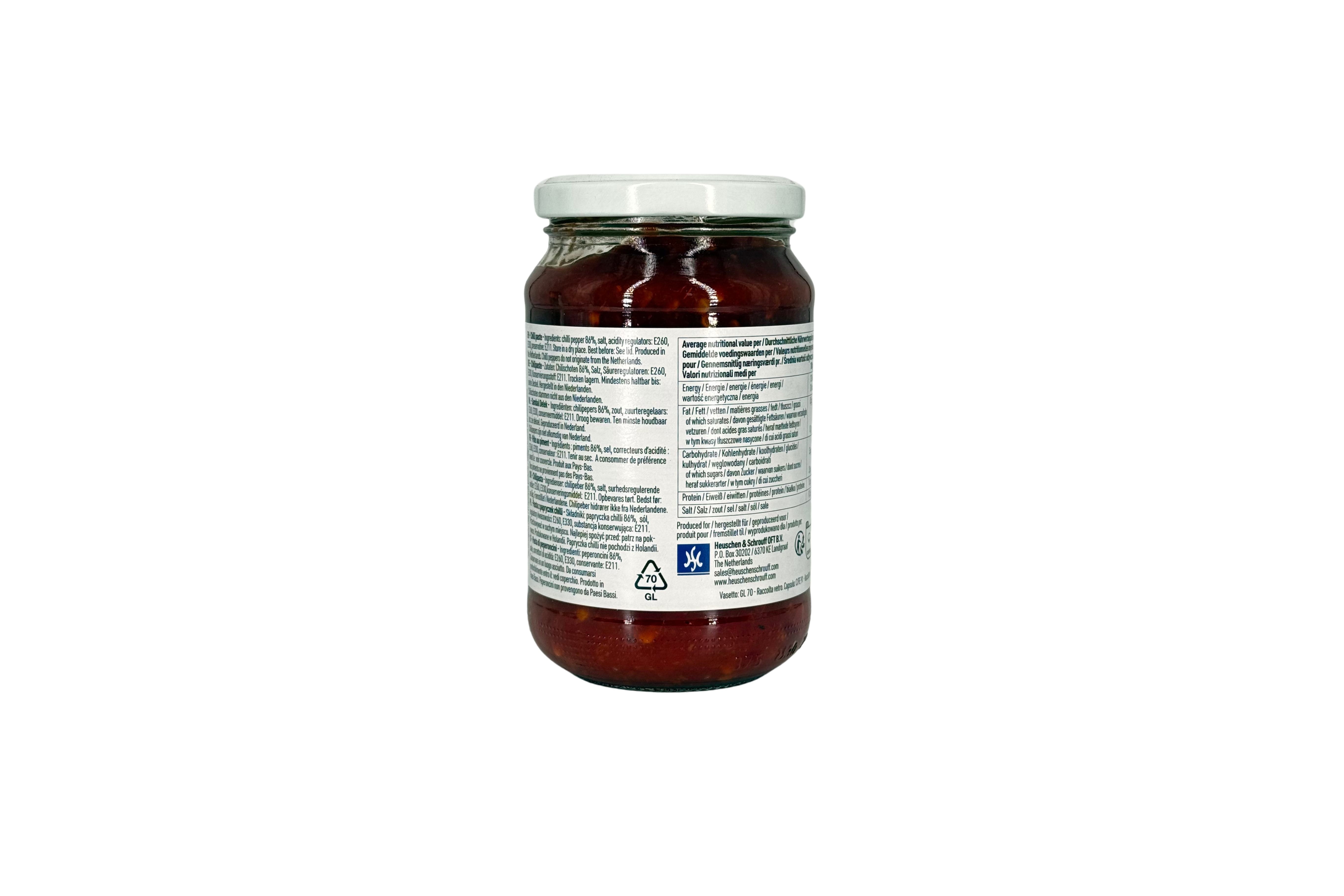 Wind Mill Or. Foods Sambal Oelek Chilipaste, VPE: 370g, VKE: 12x370g