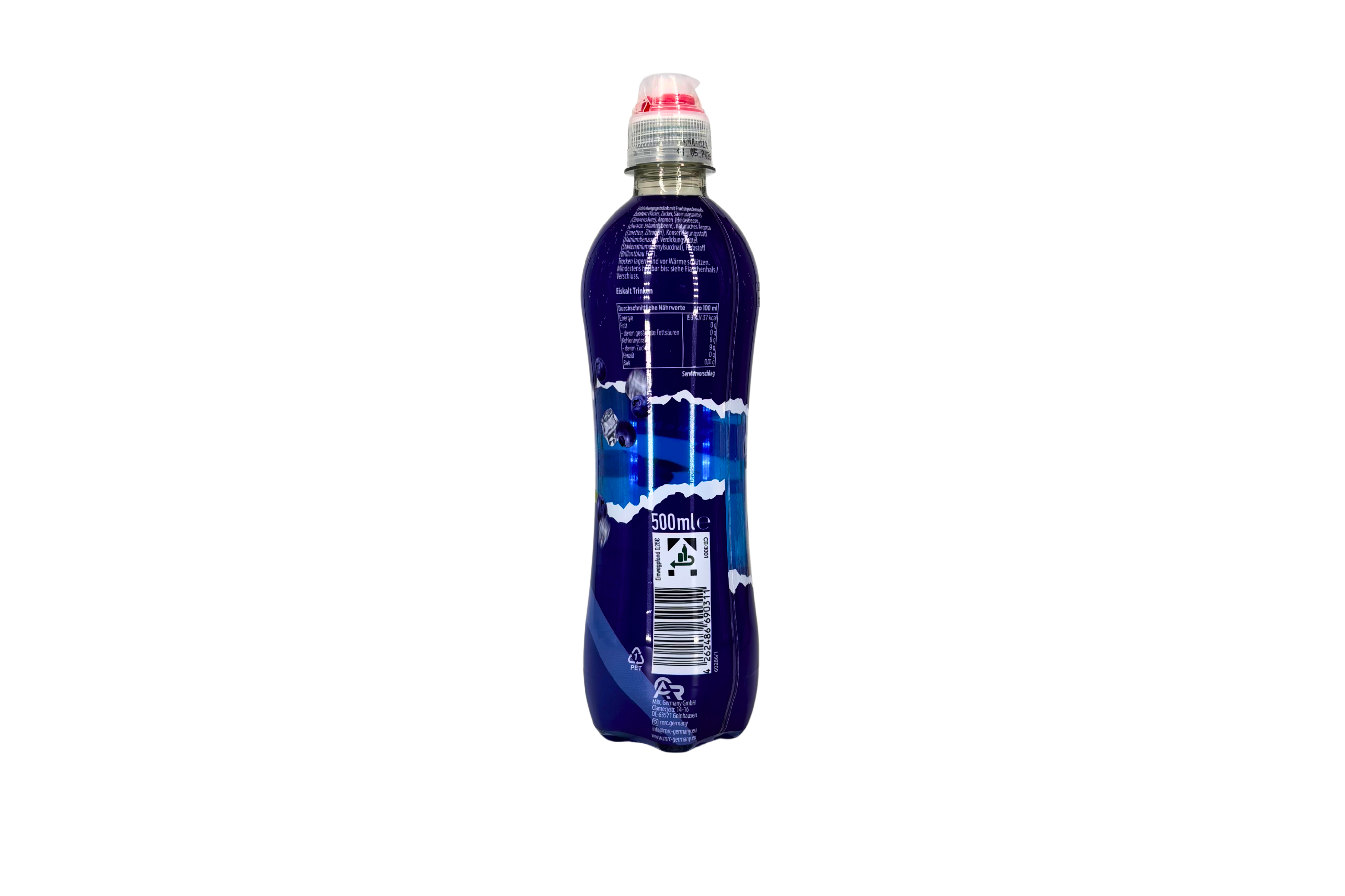 Durstlöscher Blueberry Ice, VPE: 500ml, VKE: 12x500ml