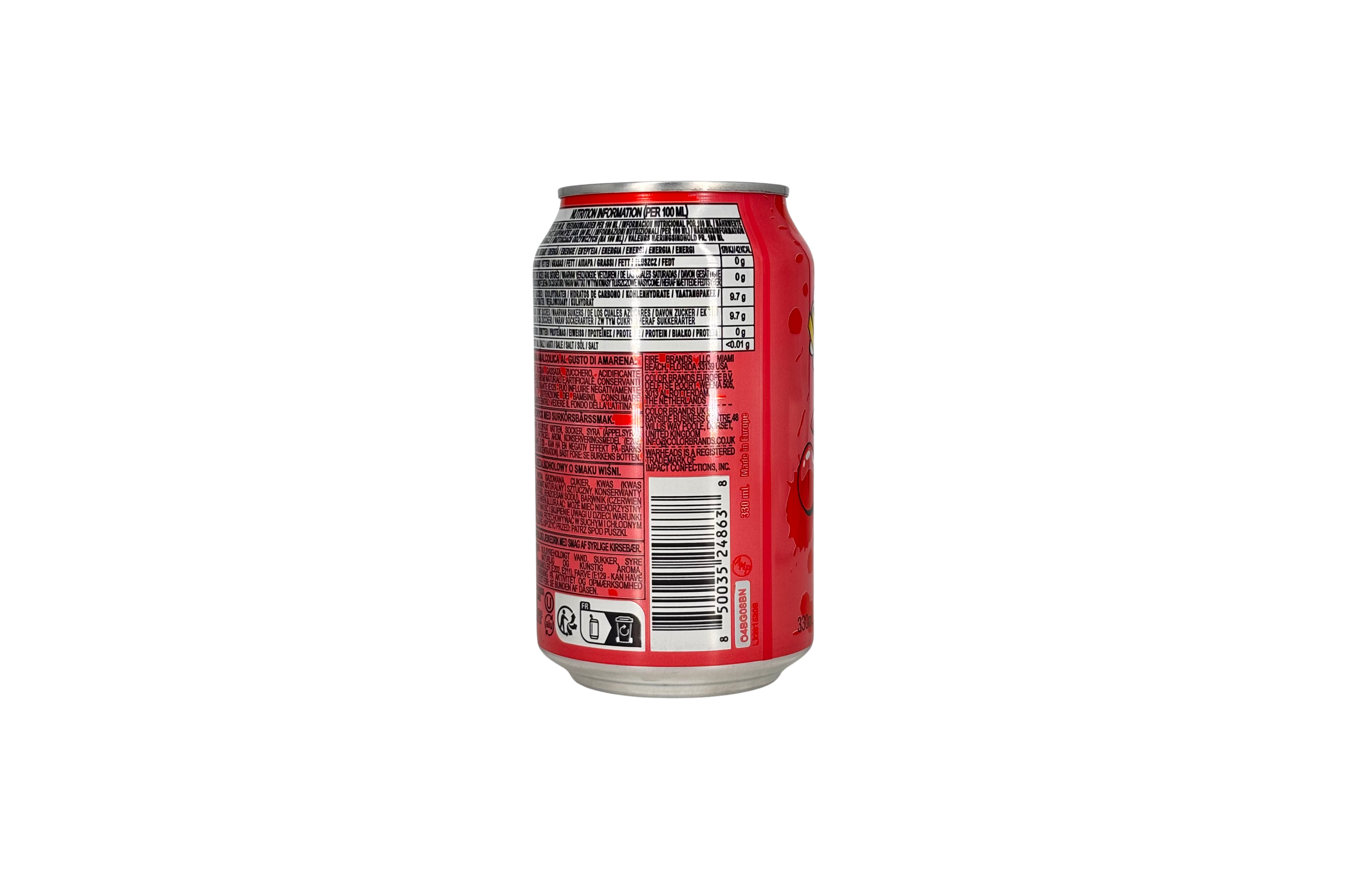 Warheads Sour Balck Cherry Soda, VPE: 330ml, VKE: 24,330ml
