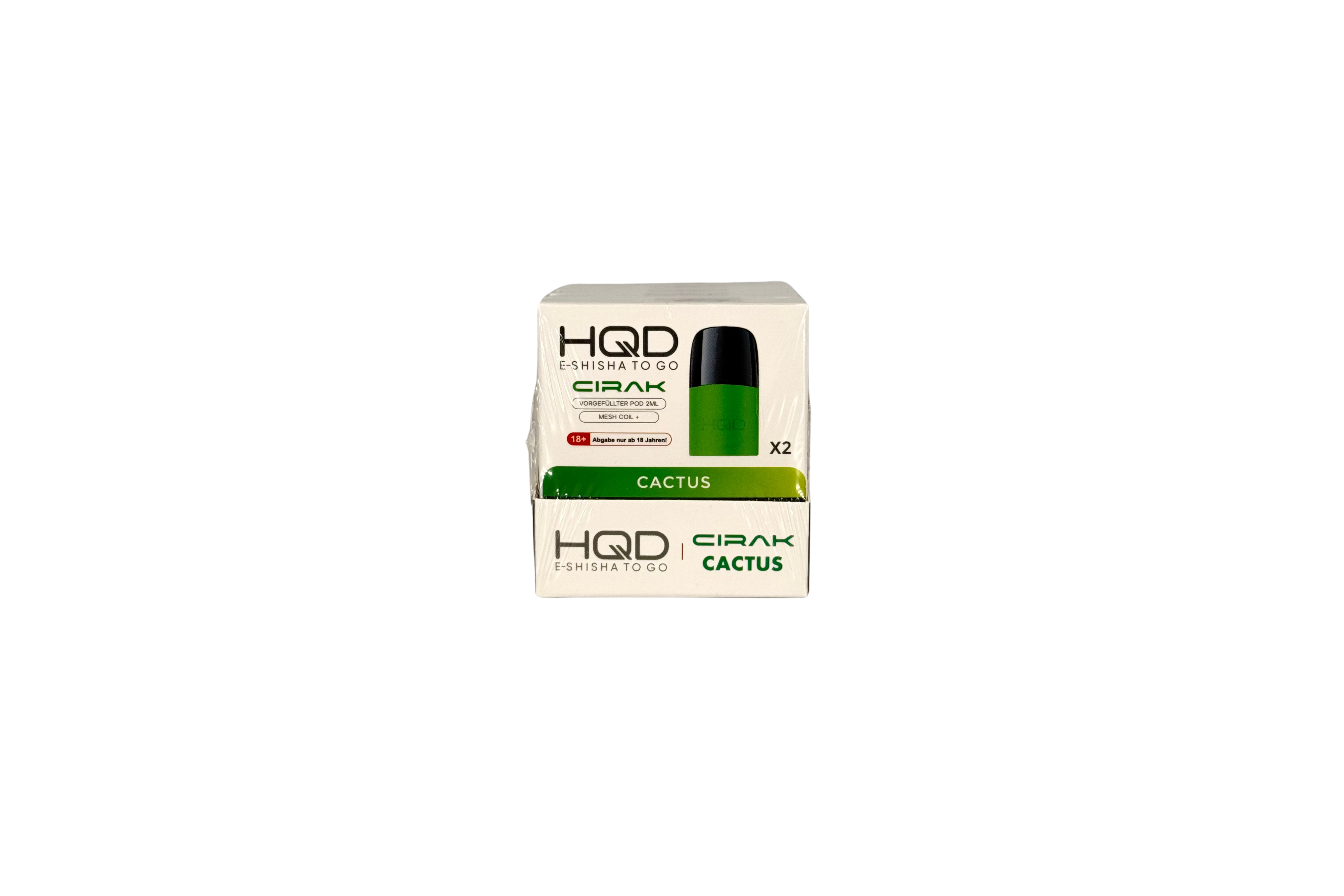 HQD Cirak Prefilled Pod Cactus, VPE: 2 Stk. - 18mg/ml Nikotingehalt