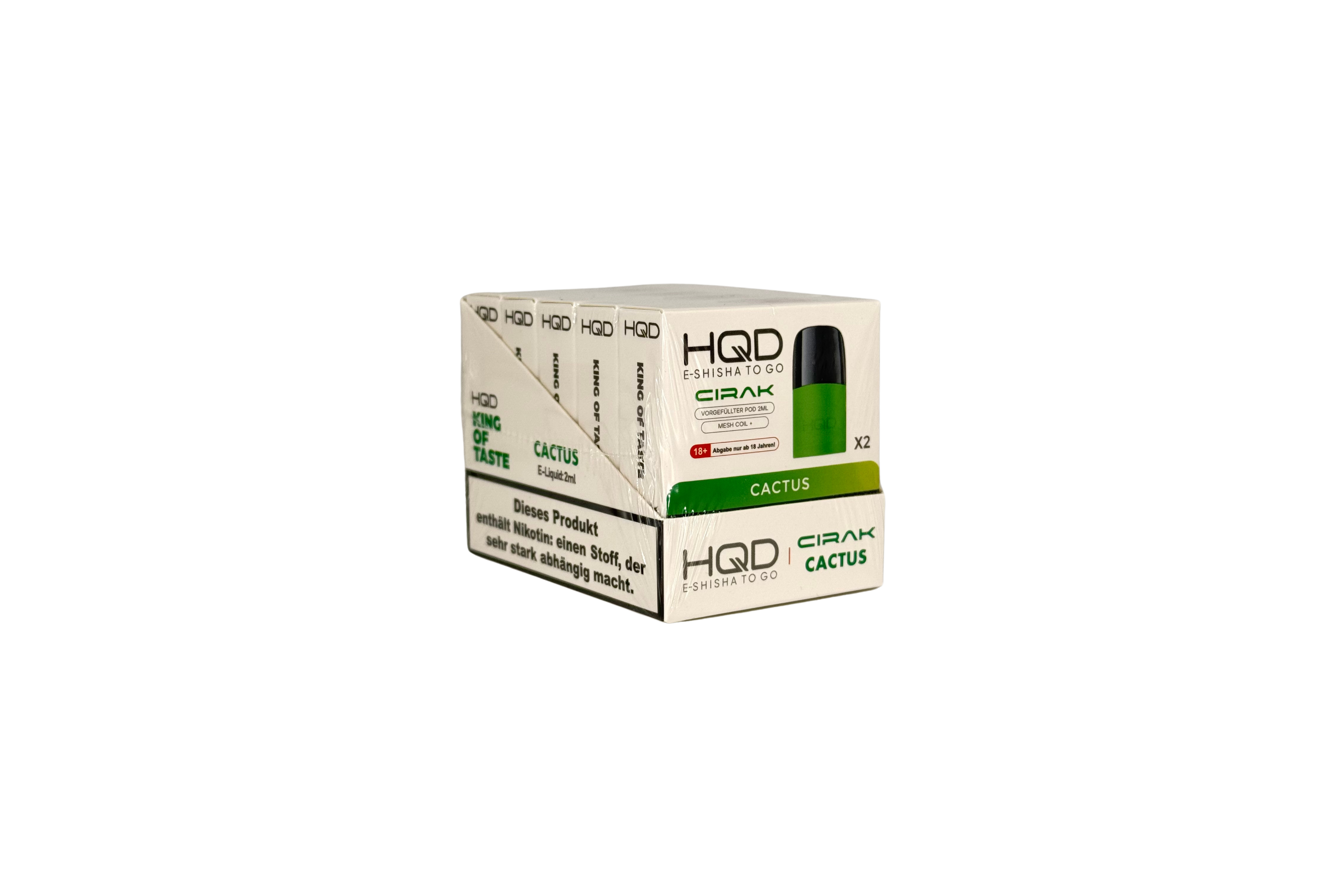 HQD Cirak Prefilled Pod Cactus, VPE: 2 Stk. - 18mg/ml Nikotingehalt
