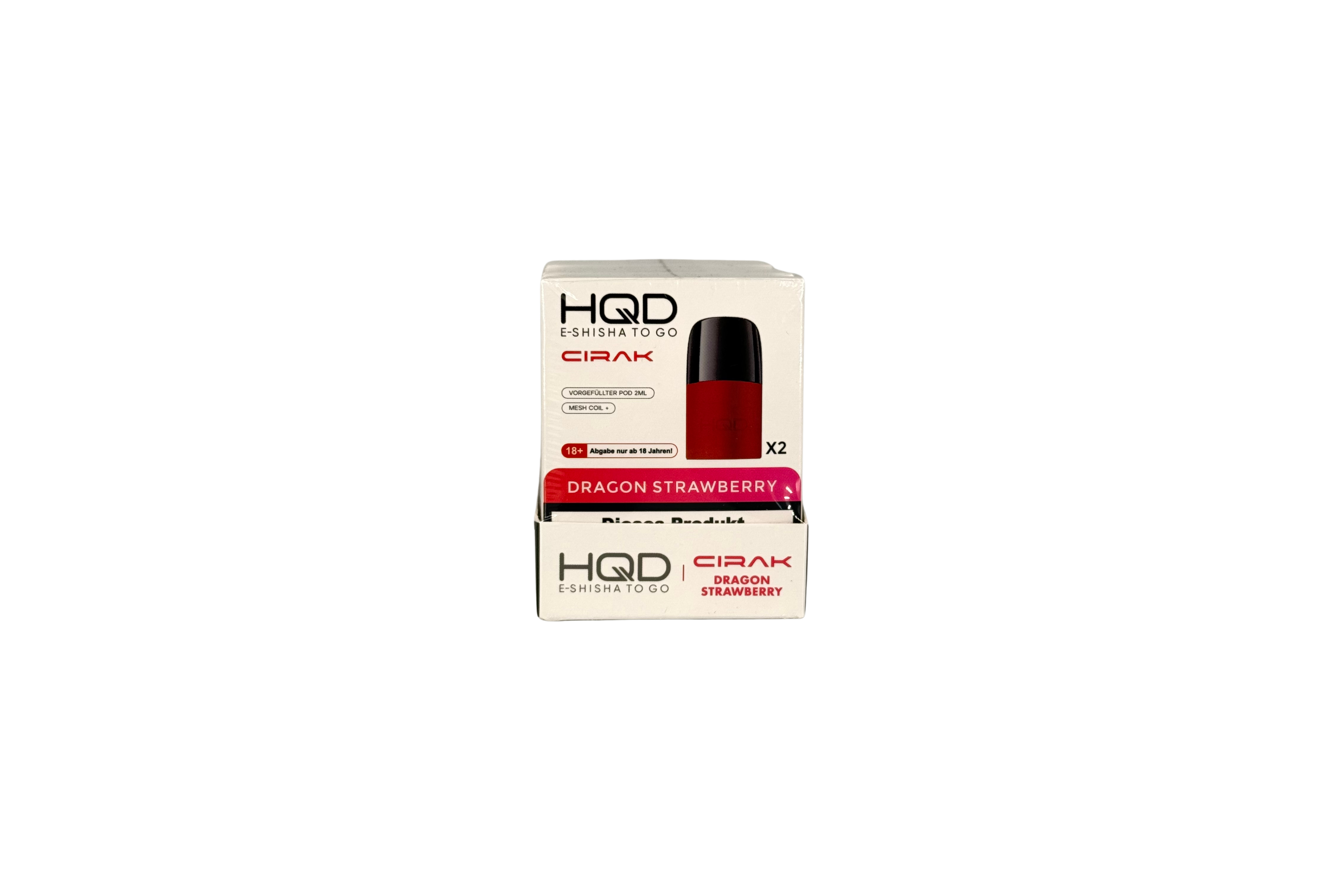 HQD Cirak Prefilled Pod Dragon Strawberry, VPE: 2 Stk. - 18mg/ml Nikotingehalt