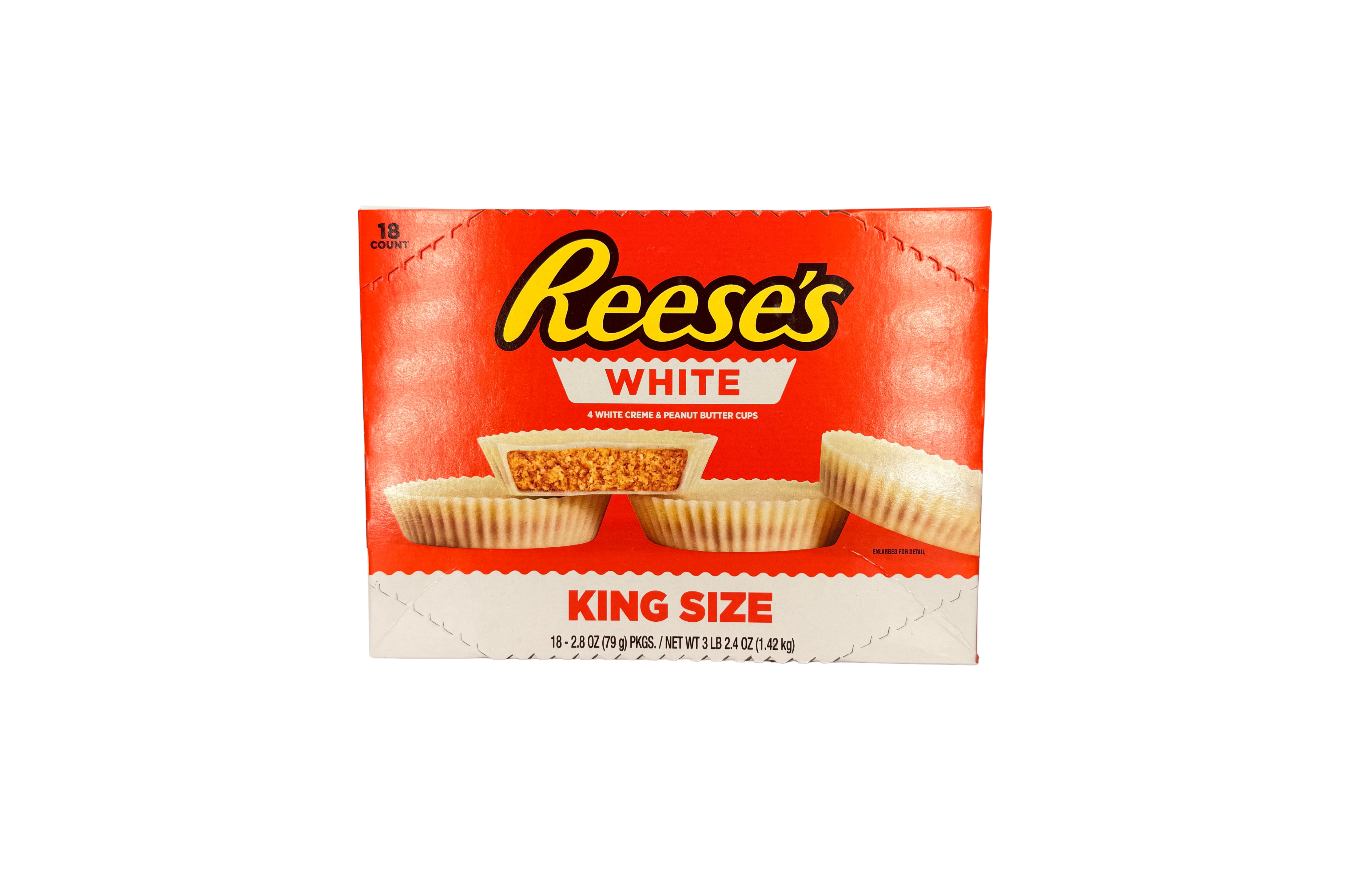 Reese's White Cup King Size, 4 White Créme & Peanut Butter Cups, VPE: 79g, VKE: 18x79g