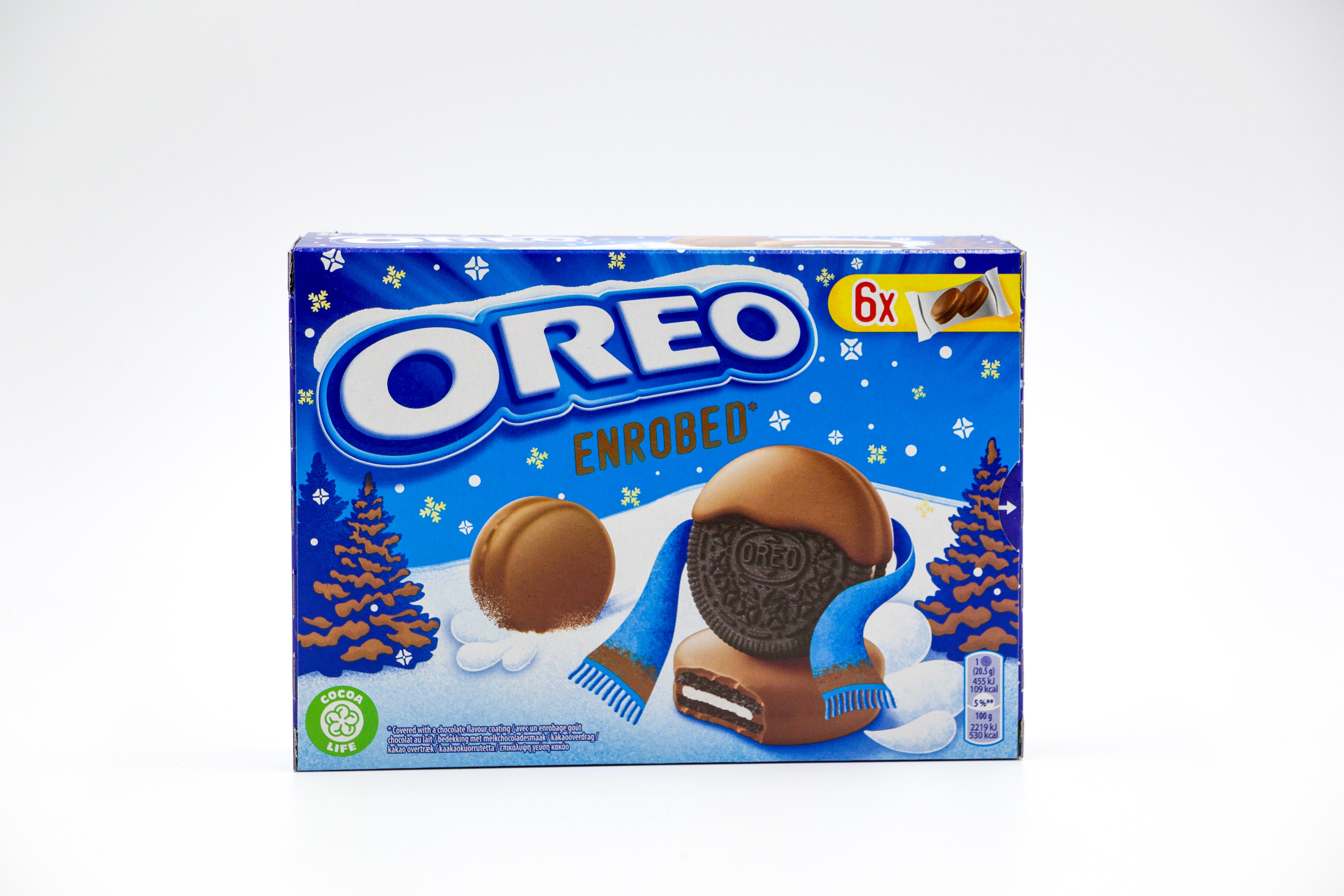 Oreo Cookies Enrobed Covered Milk Chocolate, VPE: 246g Packung, VKE: 10x246g