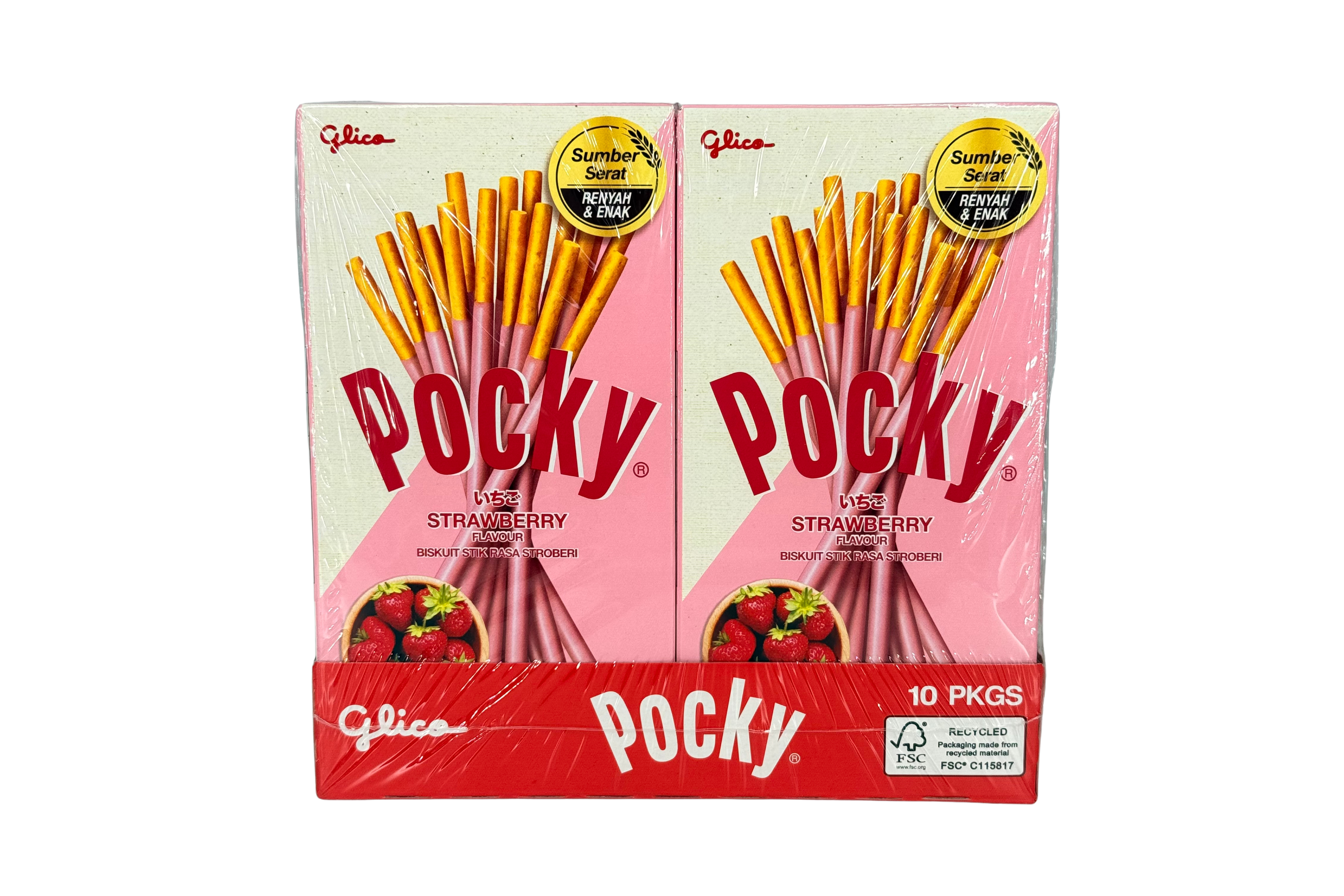 Pocky Strawberry, VPE: 45g, VKE: 10x45g