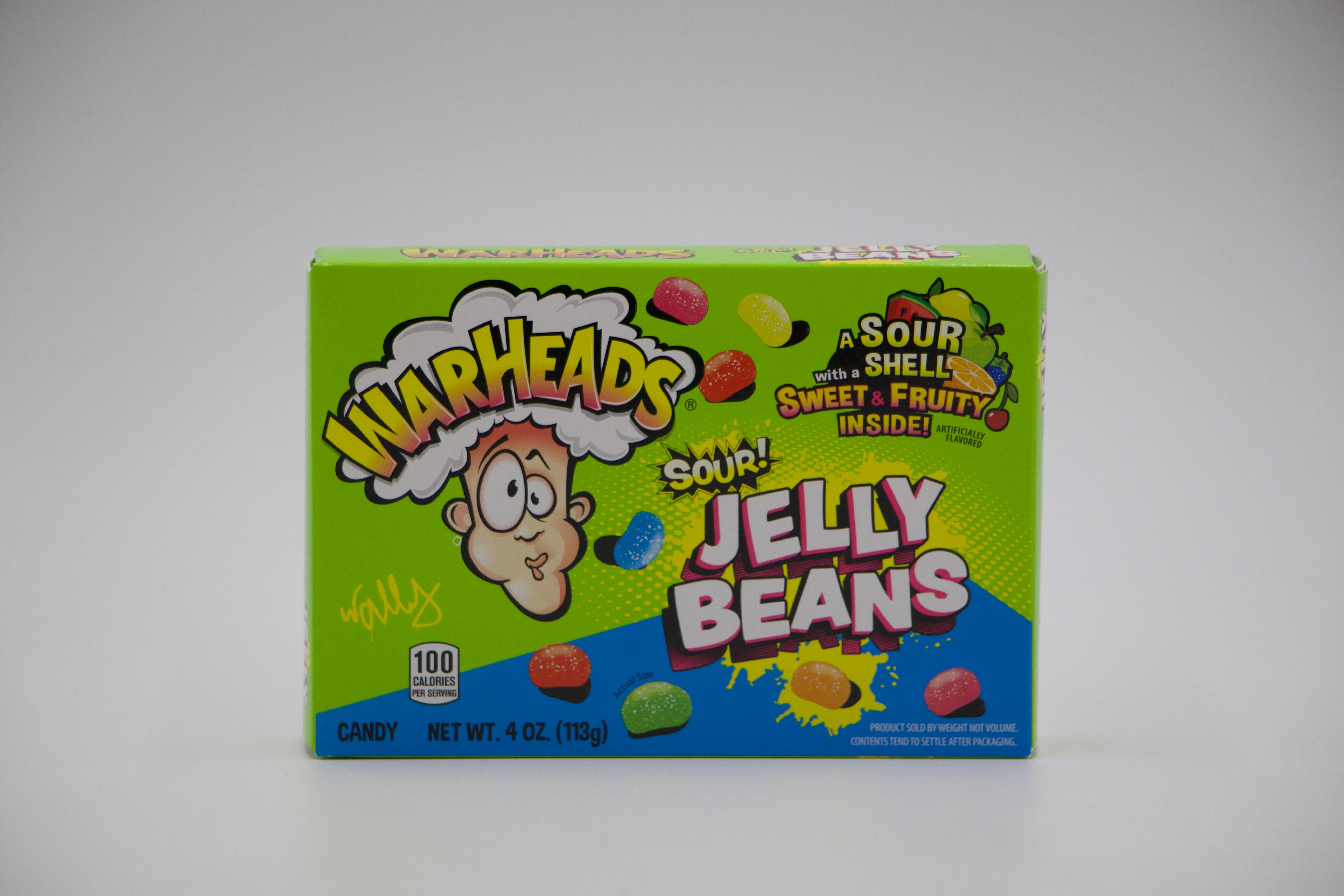 Warheads Sour Jelly Beans, VPE: 113g, VKE: 12x113g