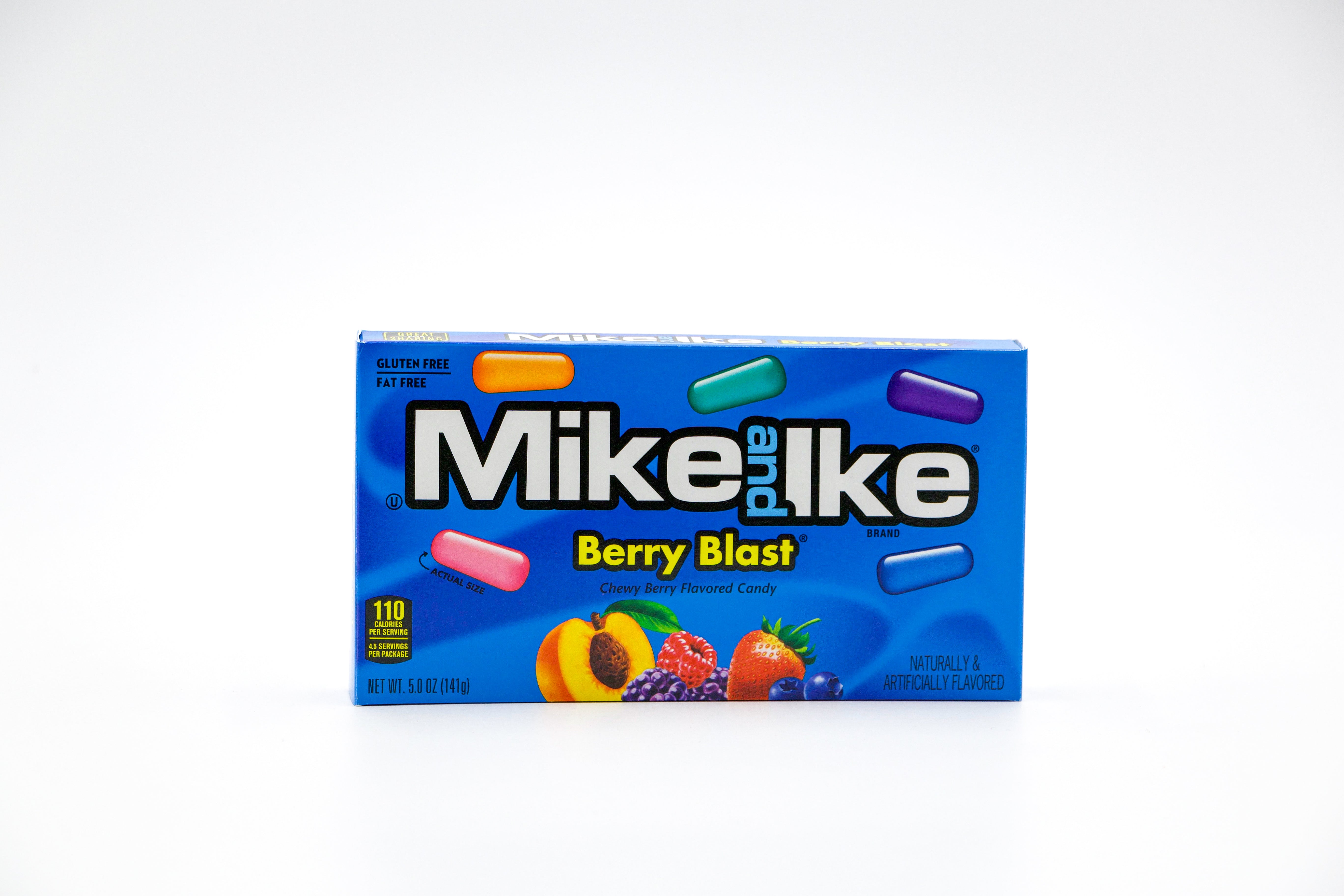 Mike and Ike Berry Blast, Kaubonbons mit Beerengeschmack, VPE: 1x141g