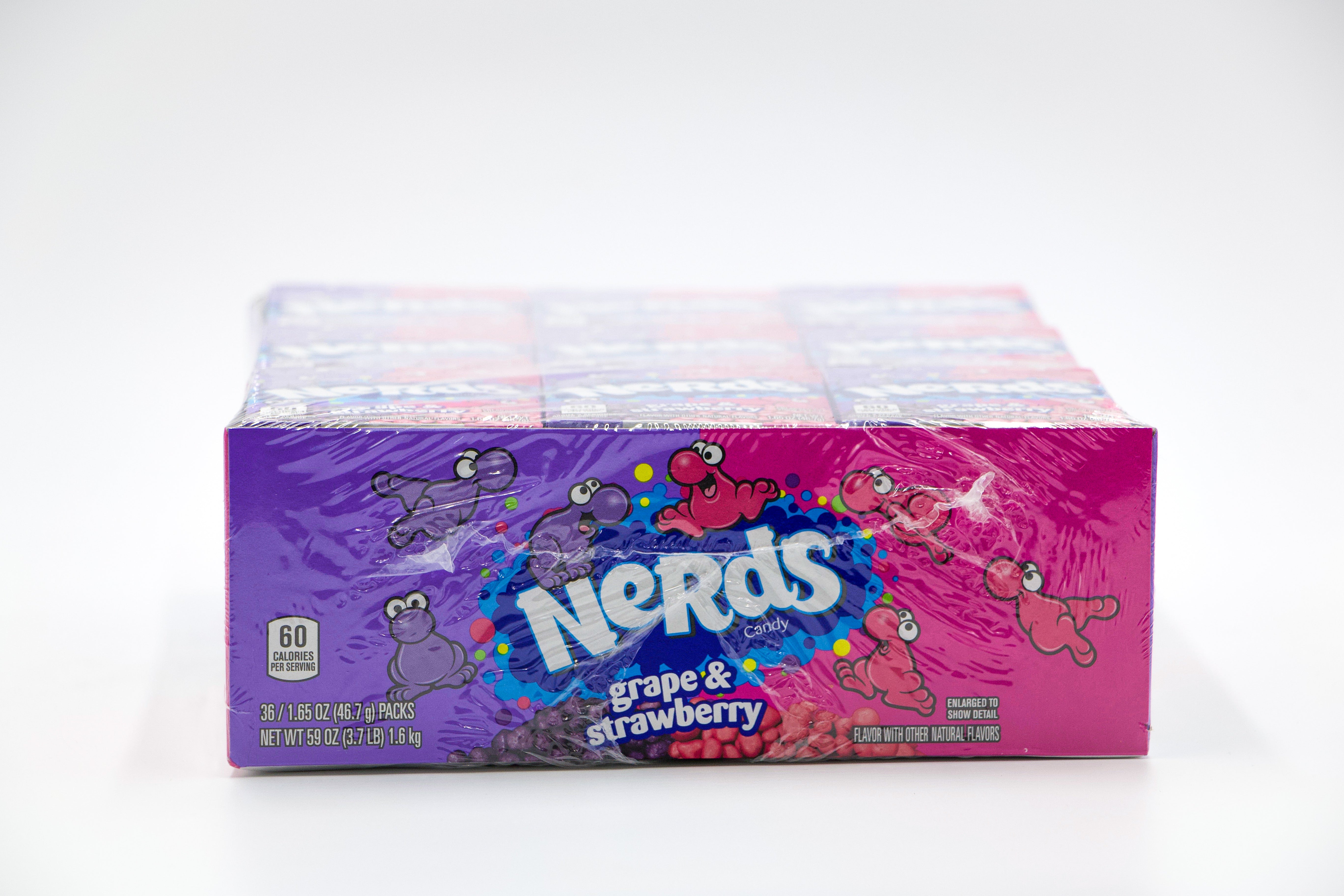 Nerds - Grape/Strawberry, VPE: 46,7g, VKE. 36x46,7g