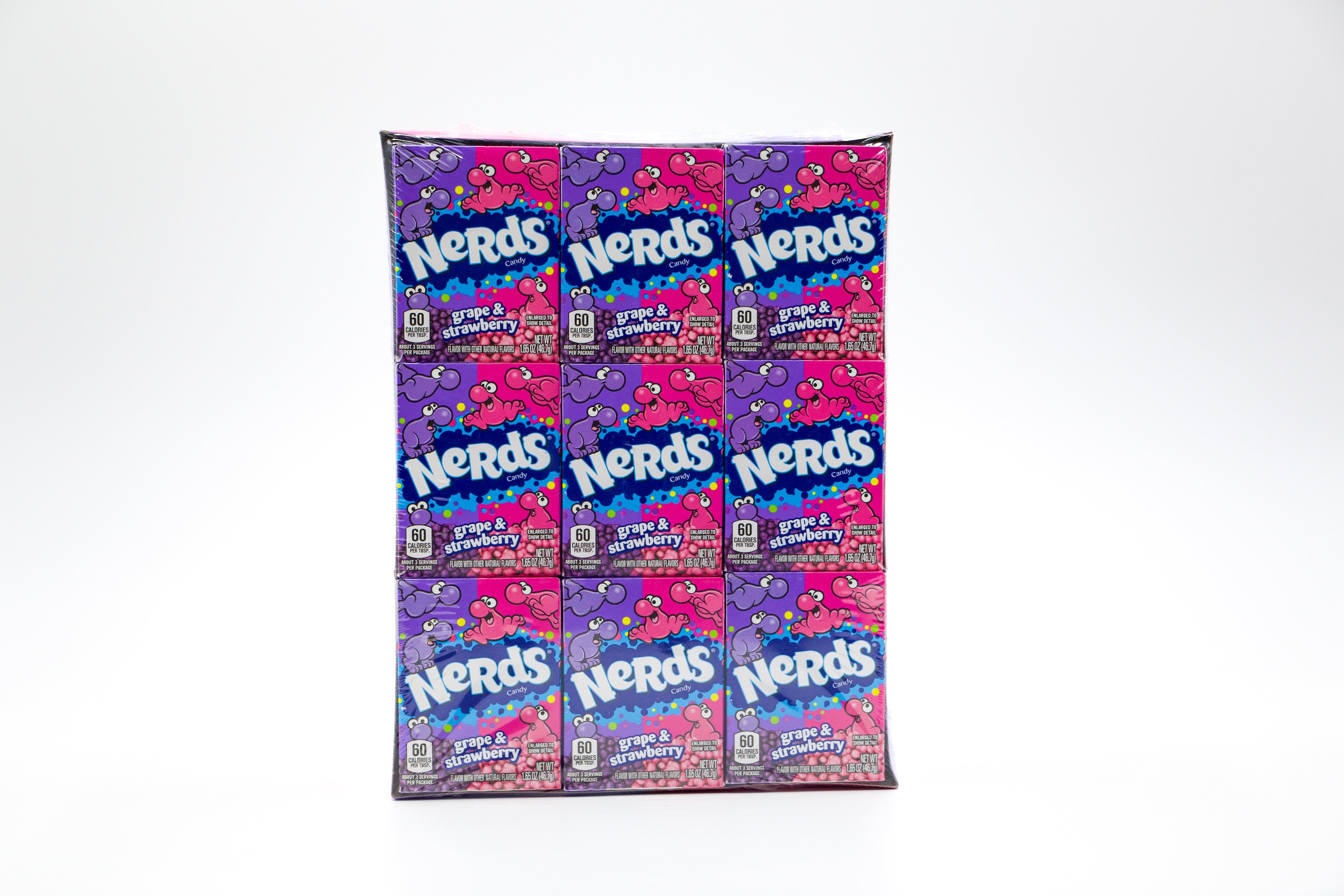 Nerds - Grape/Strawberry, VPE: 46,7g, VKE. 36x46,7g