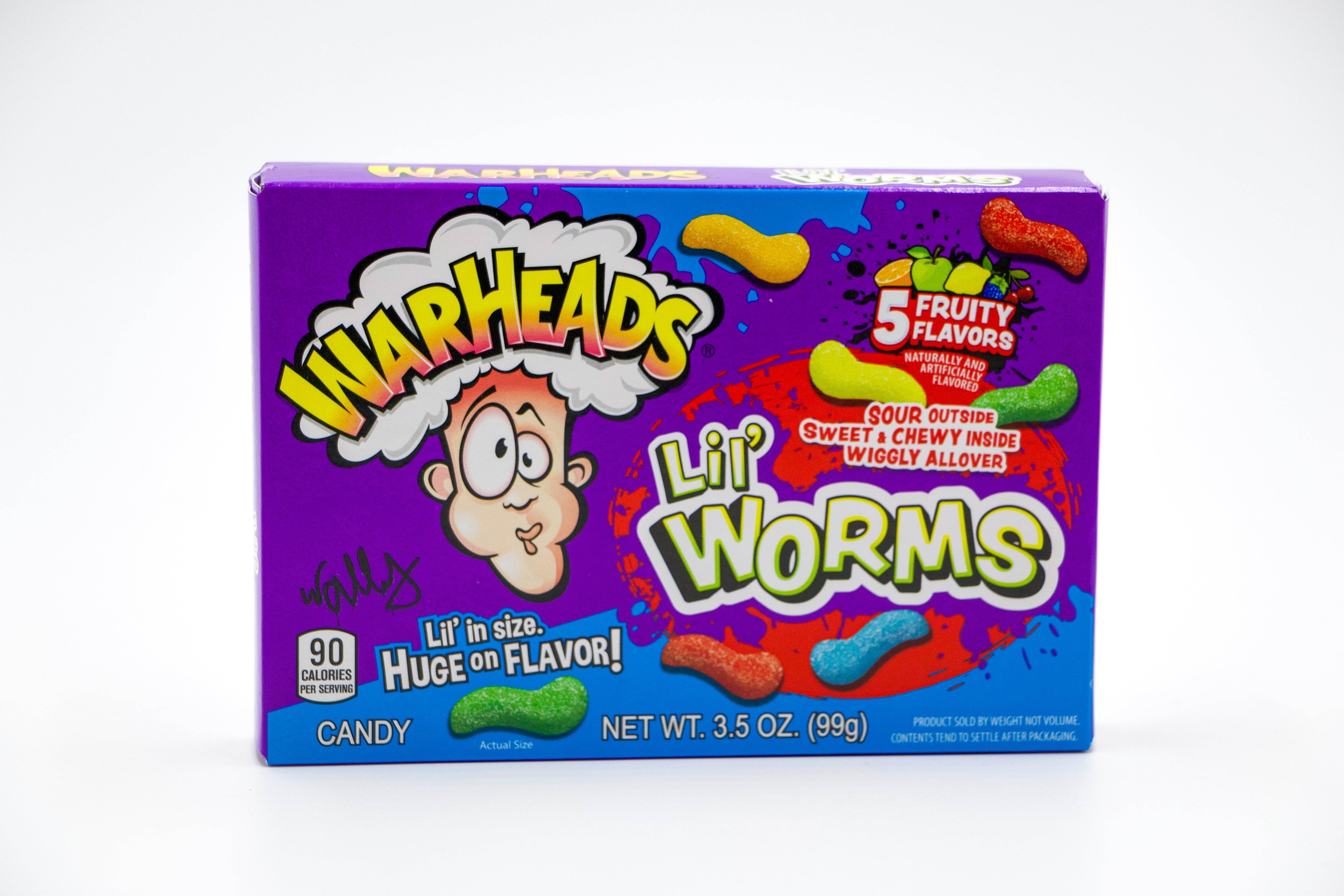 Warheads Lil Worms Theater Box VPE: 99g, VKE: 12x99g