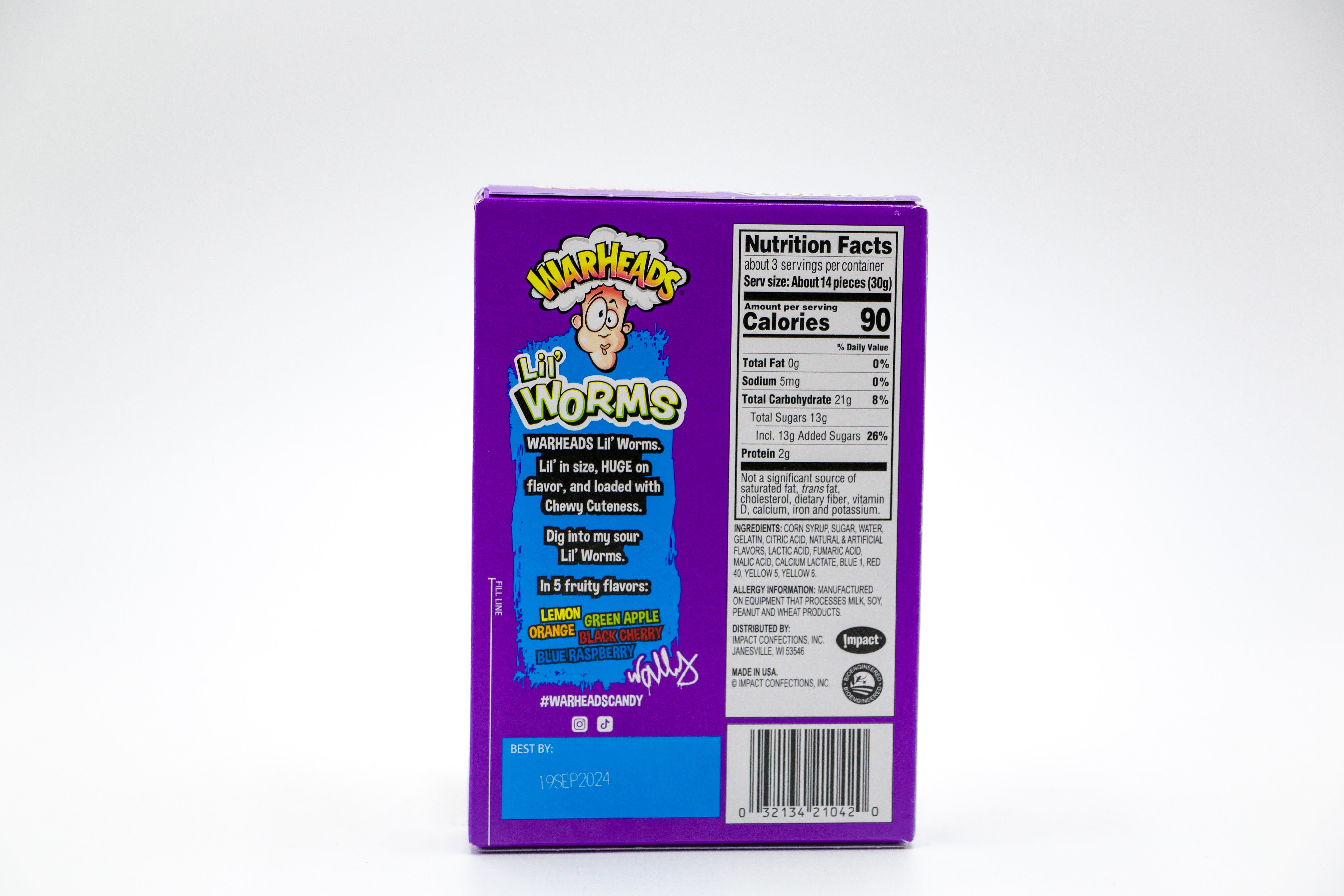 Warheads Lil Worms Theater Box VPE: 99g, VKE: 12x99g