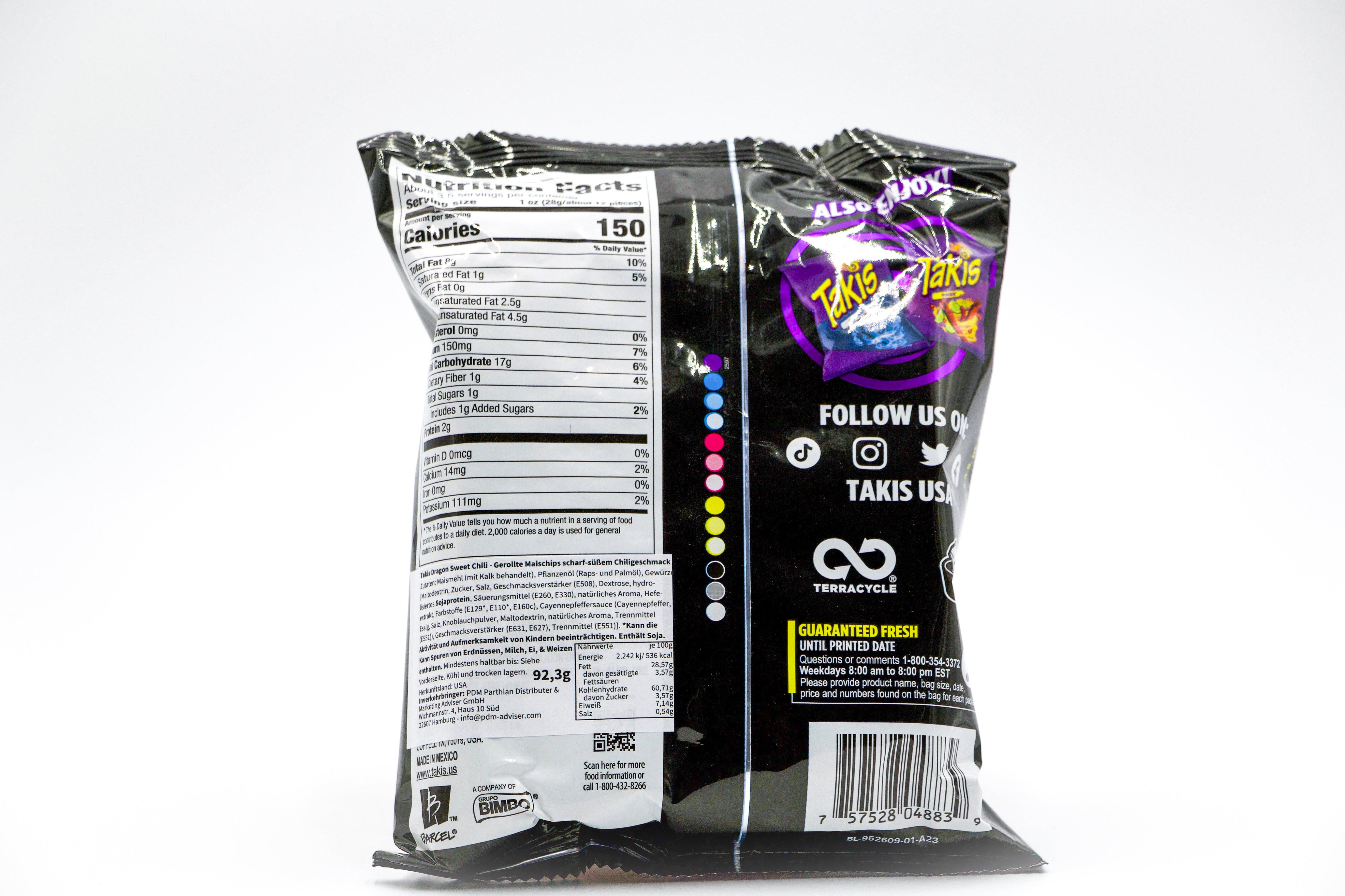 Takis Dragon Sweet Chili, VPE: 92,3g, VKE: 20x92,3g