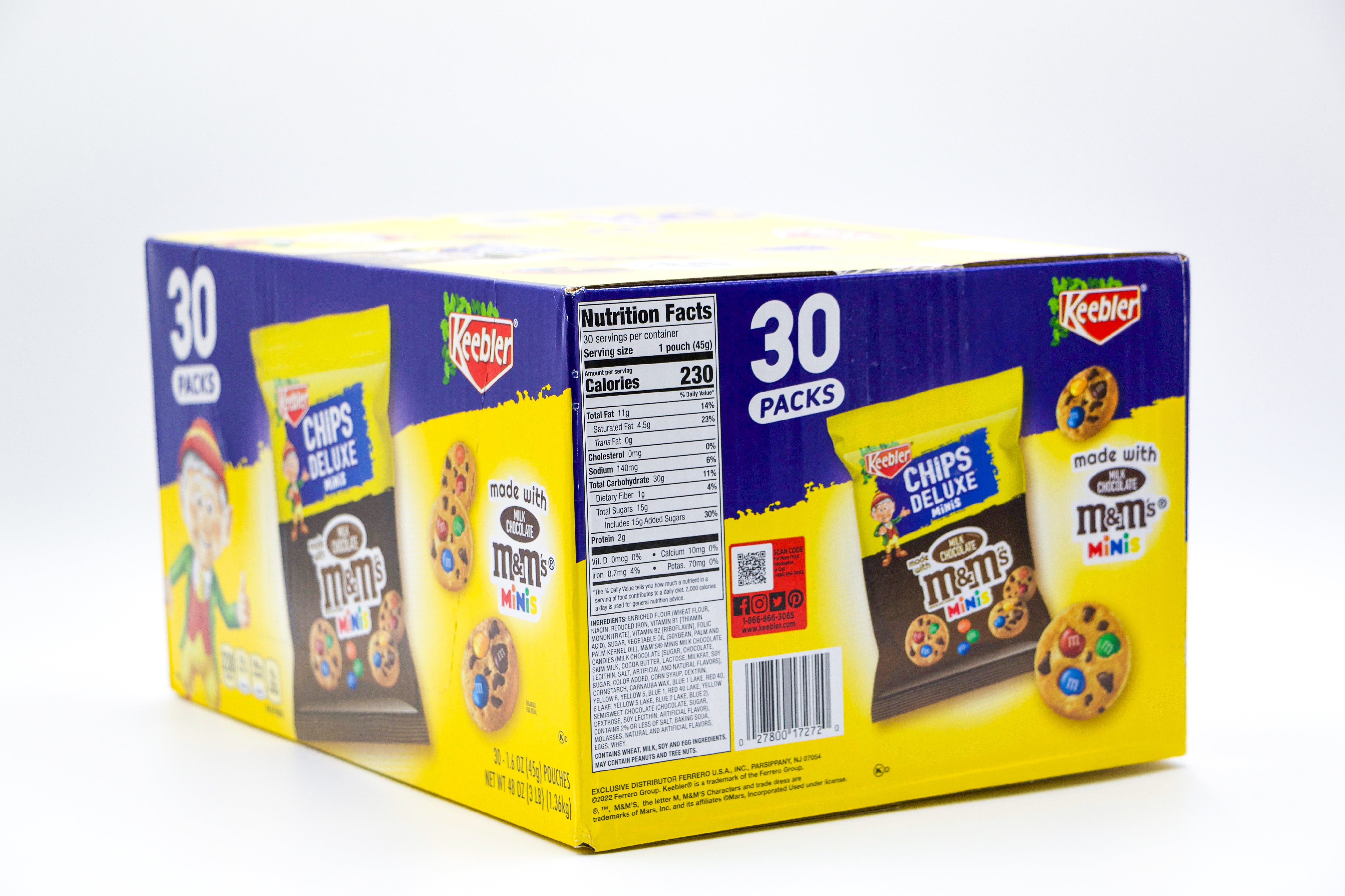 Keebler M&M´s Bite Size Cookies, VPE: 45g, VKE: 30x45g