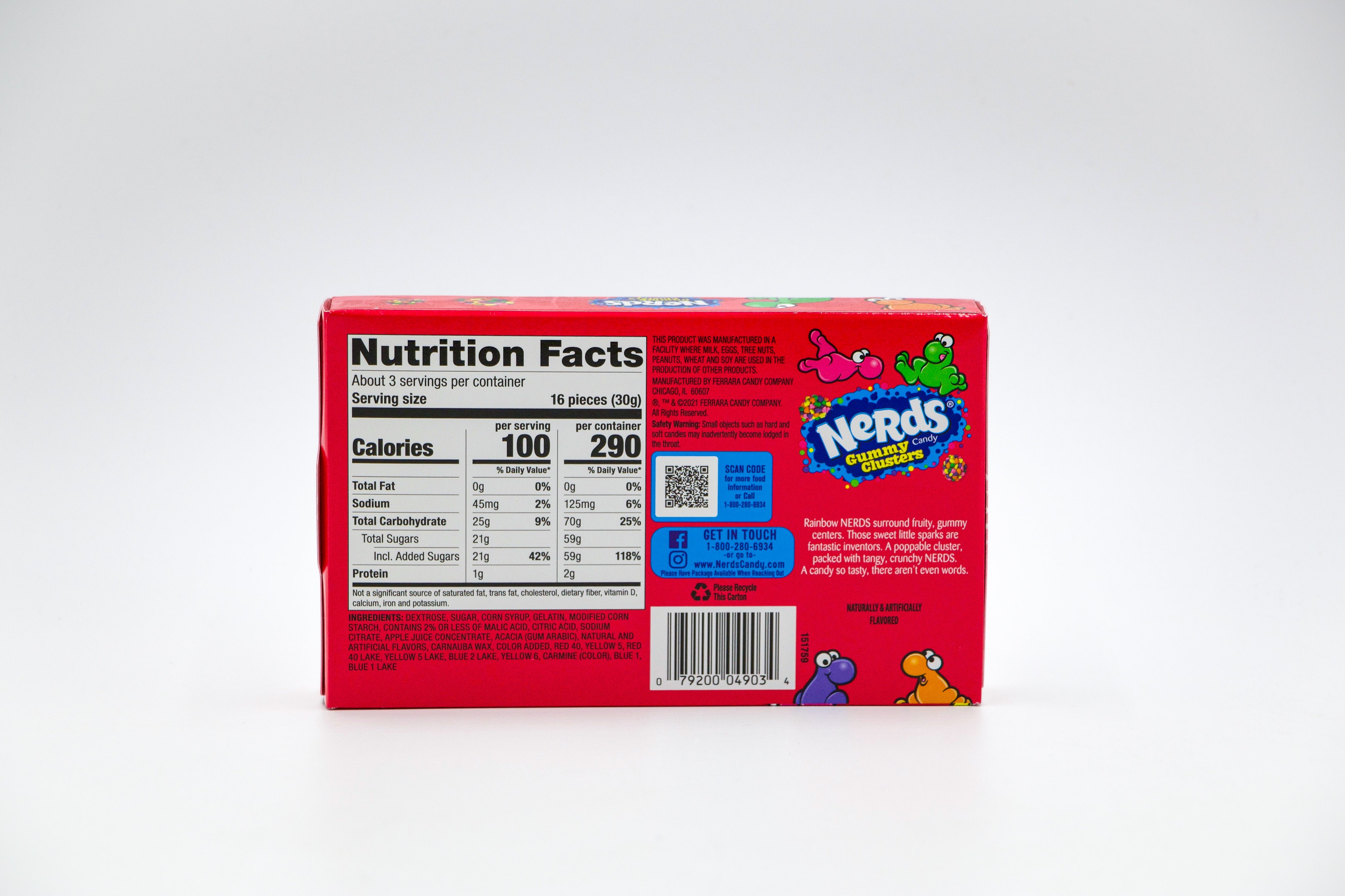 Nerds Gummy Clusters Rainbow, VPE: 85g, VKE: 12x85g