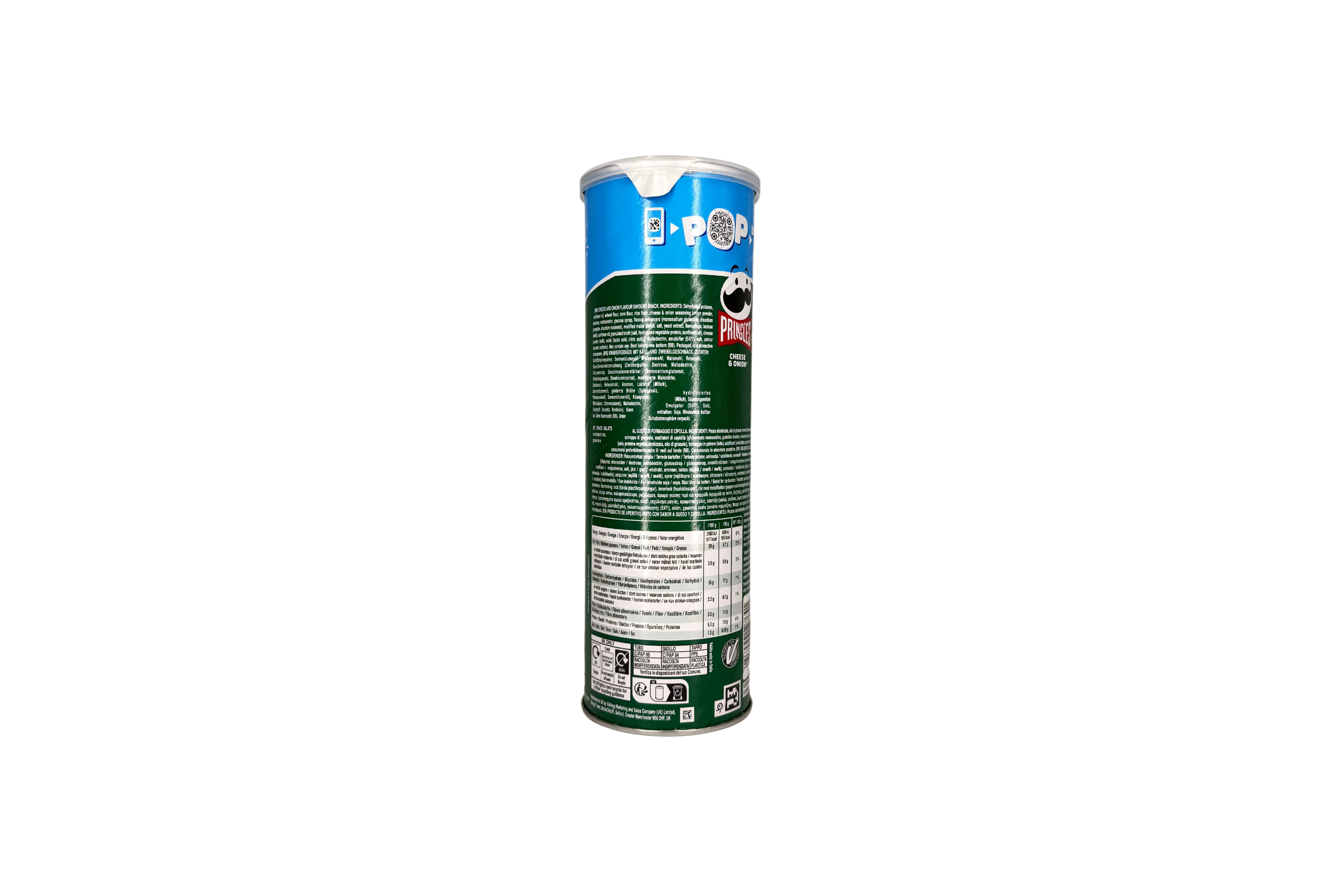 PRINGLES Cheese & Onion, VPE: 165g, VKE: 19x165g