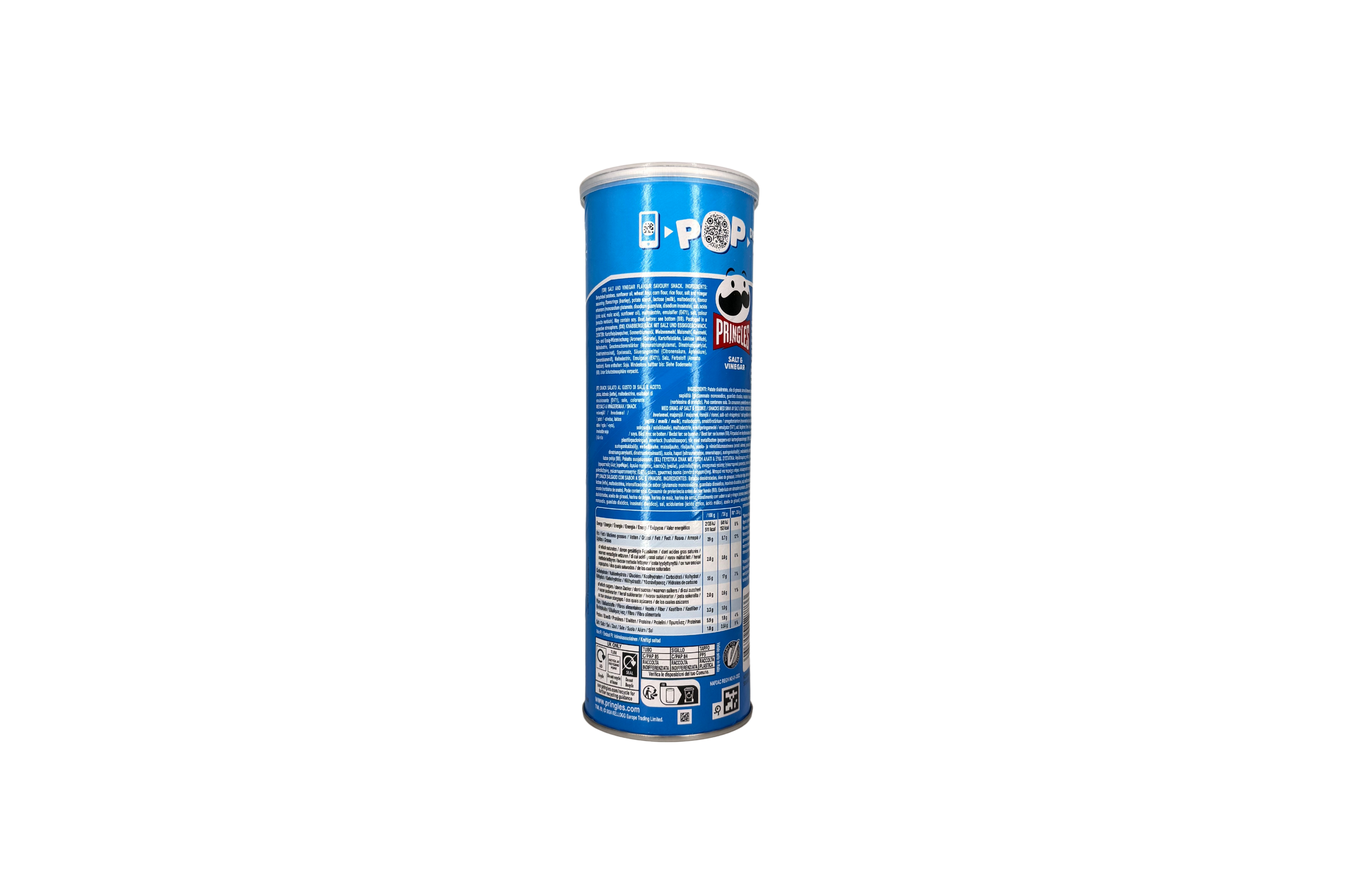 PRINGLES Salt & Vinegar, VPE: 165g, VKE: 19x165g