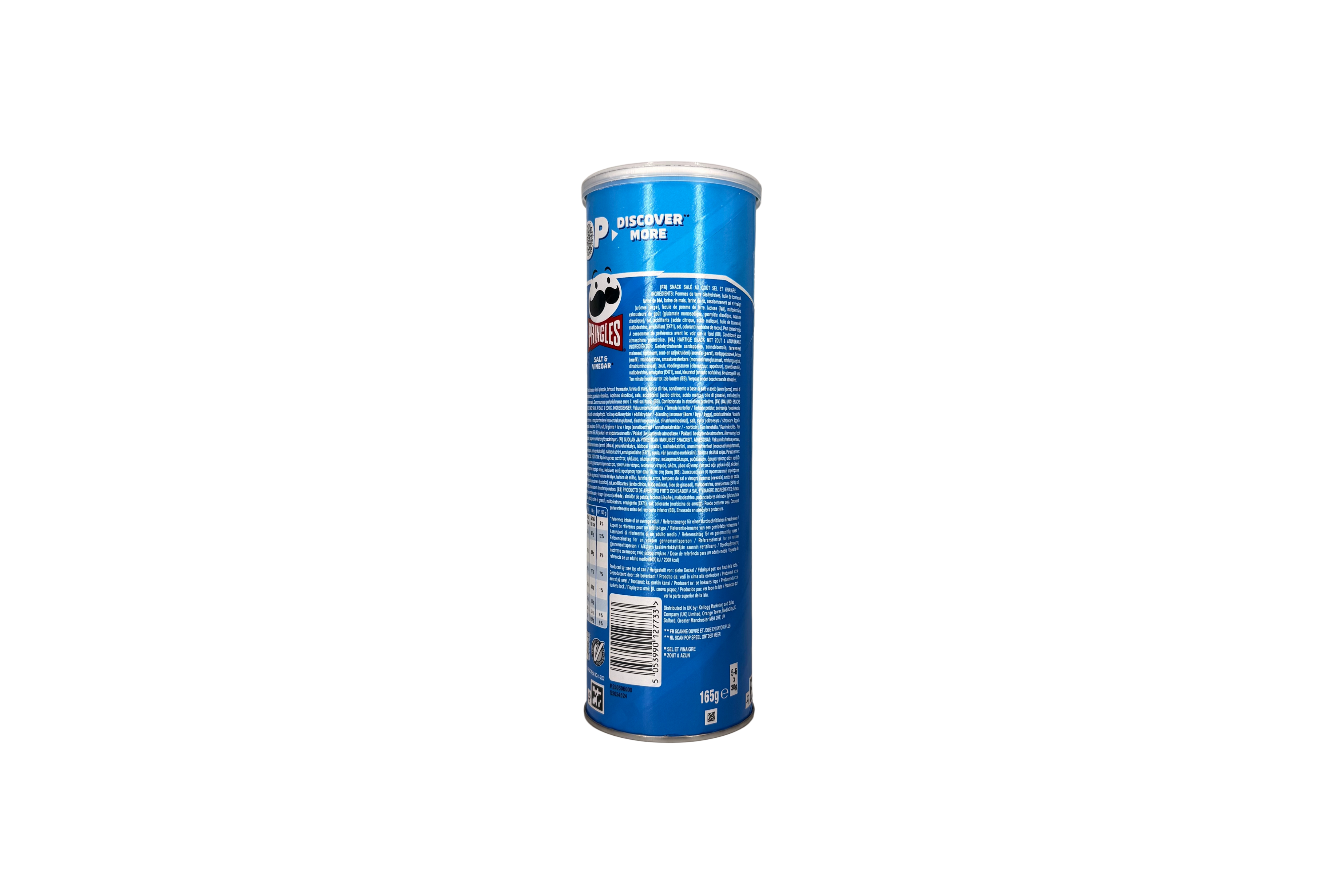PRINGLES Salt & Vinegar, VPE: 165g, VKE: 19x165g