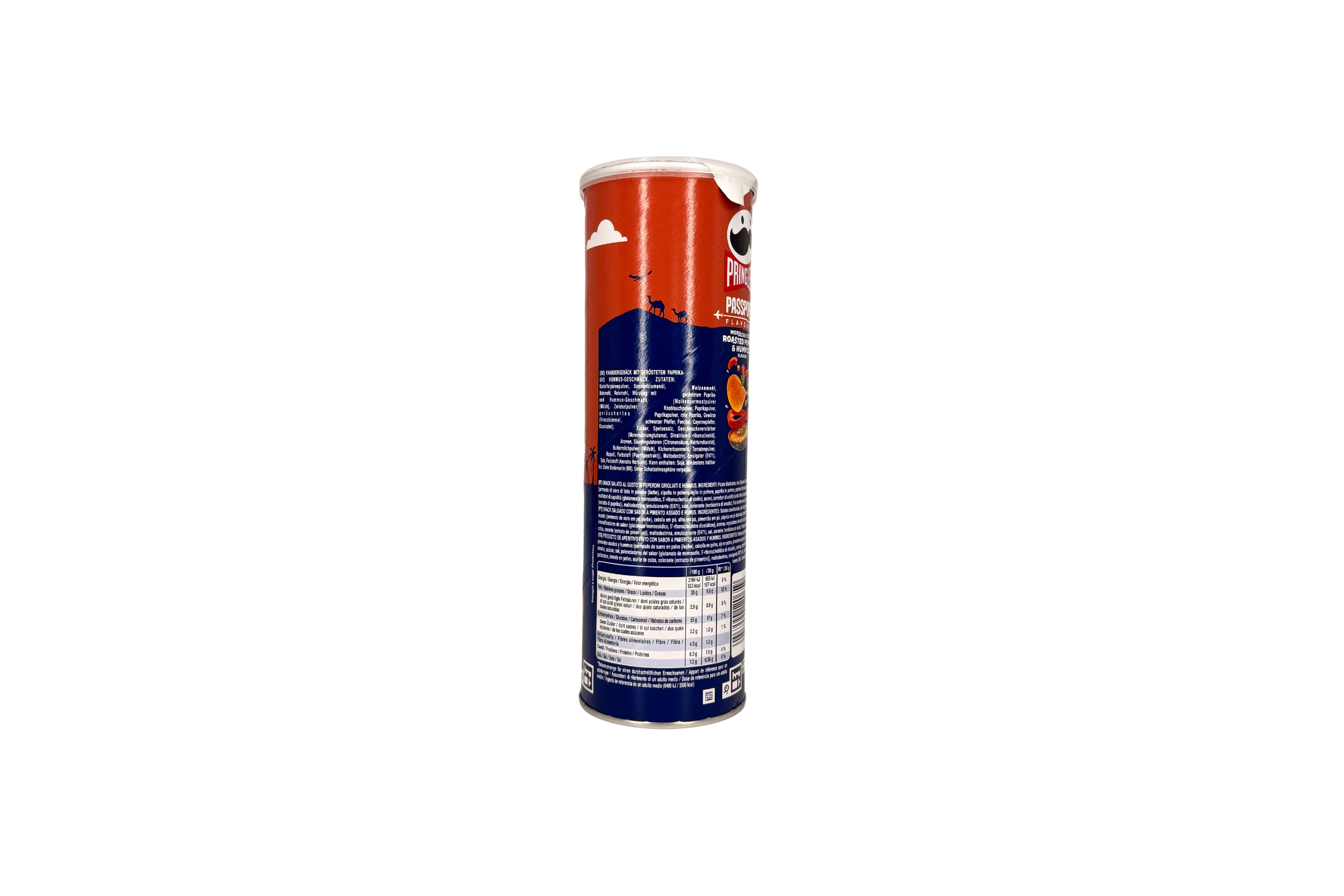 Pringles PASSPORT Middle East Style Roasted Pepper & Hummus, VPE: 165g, VKE: 19x165g