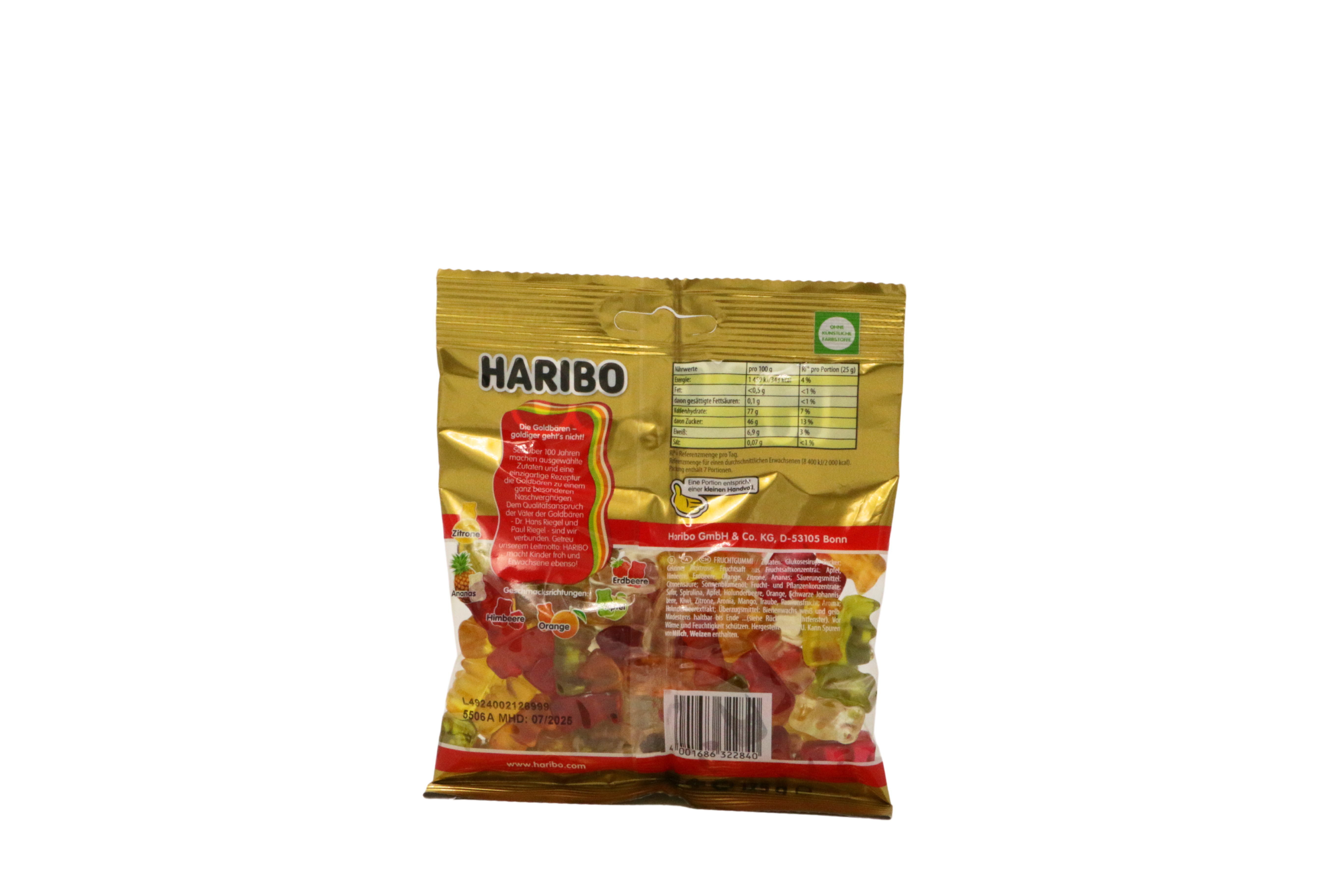 Haribo Goldbären, VPE: 175g, VKE: 40x175g
