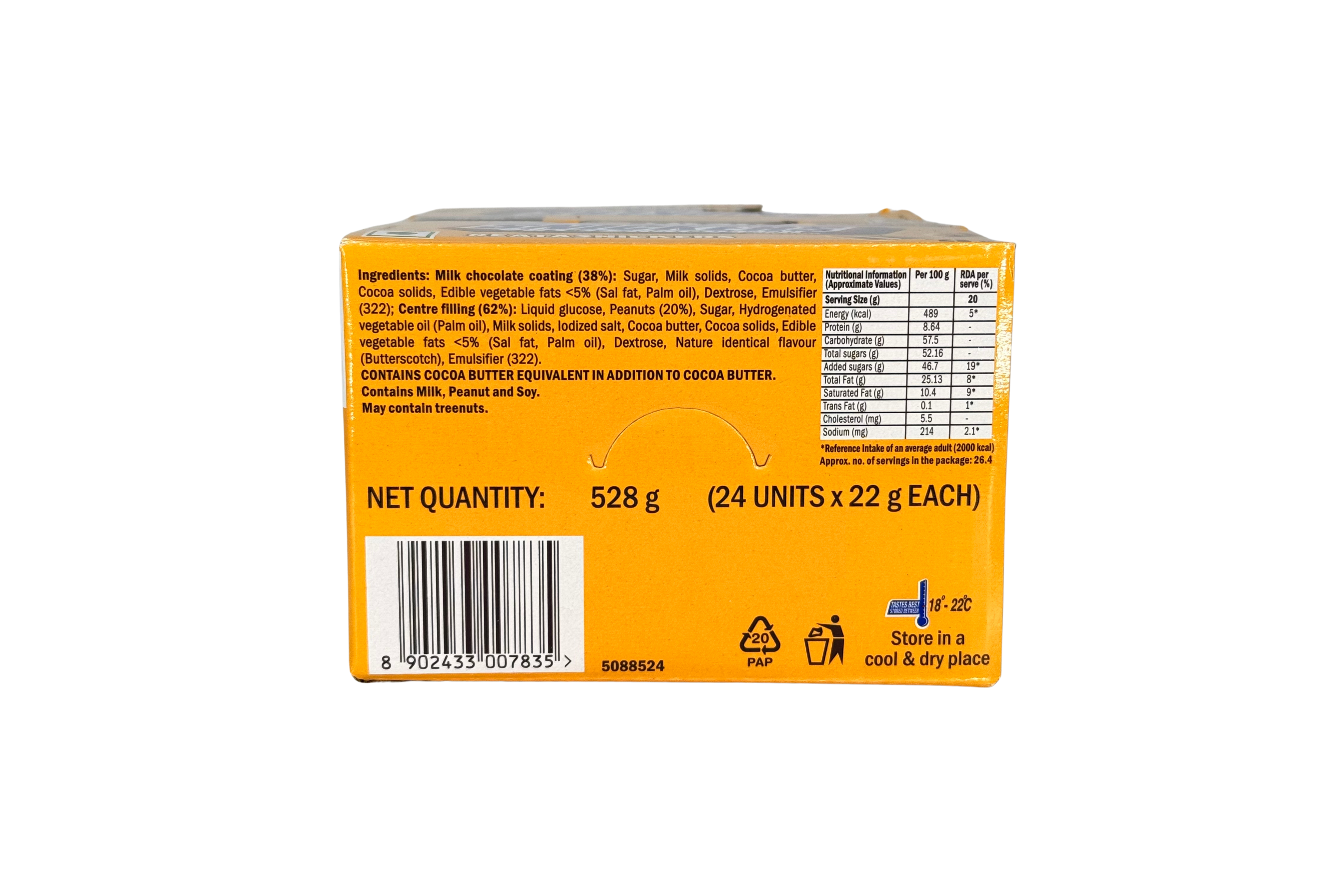 Snickers Butterscotch, VPE: 22g, VKE: 24x22g