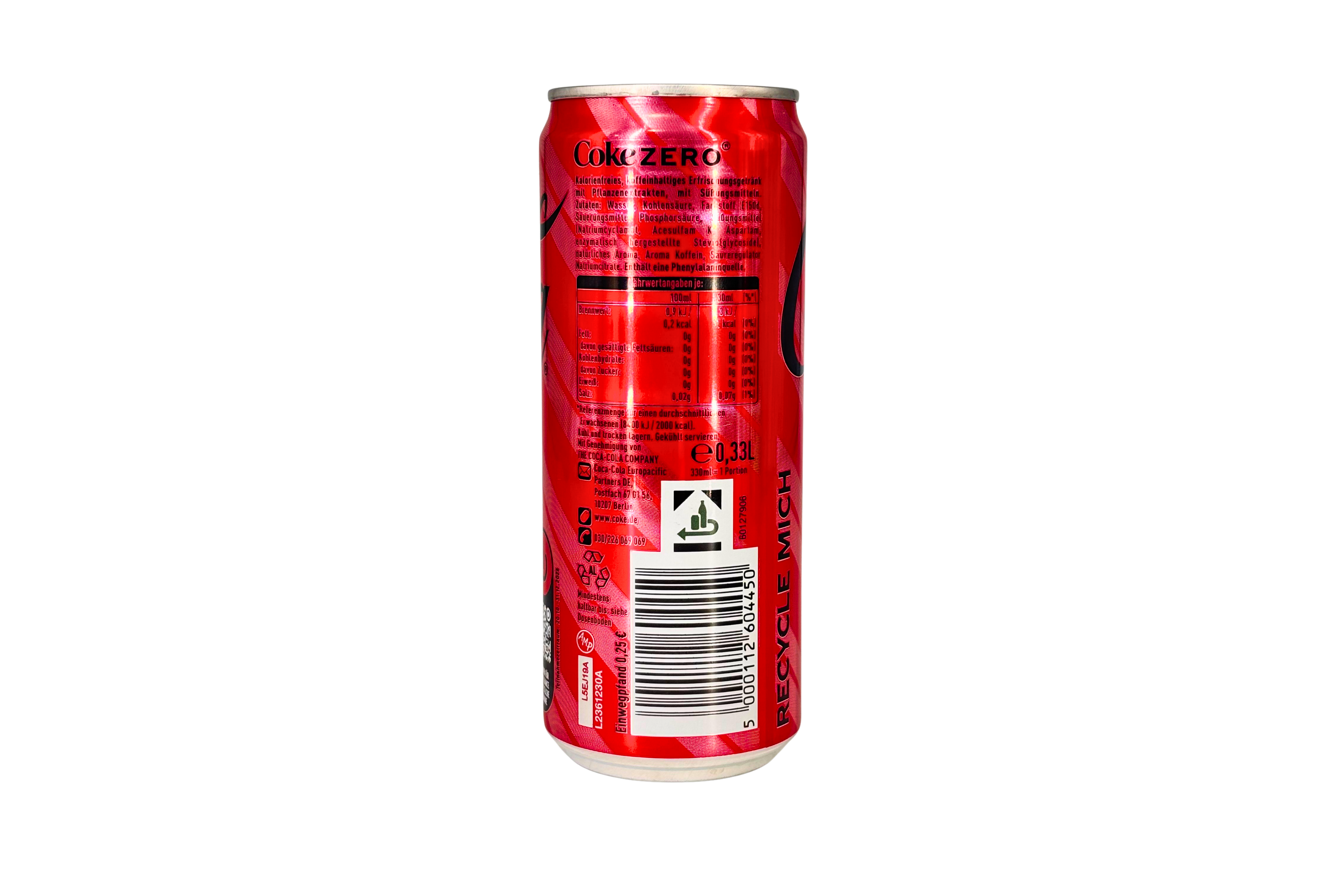 Coca Cola Zero Dose, VPE: 330ml, VKE: 24x330ml