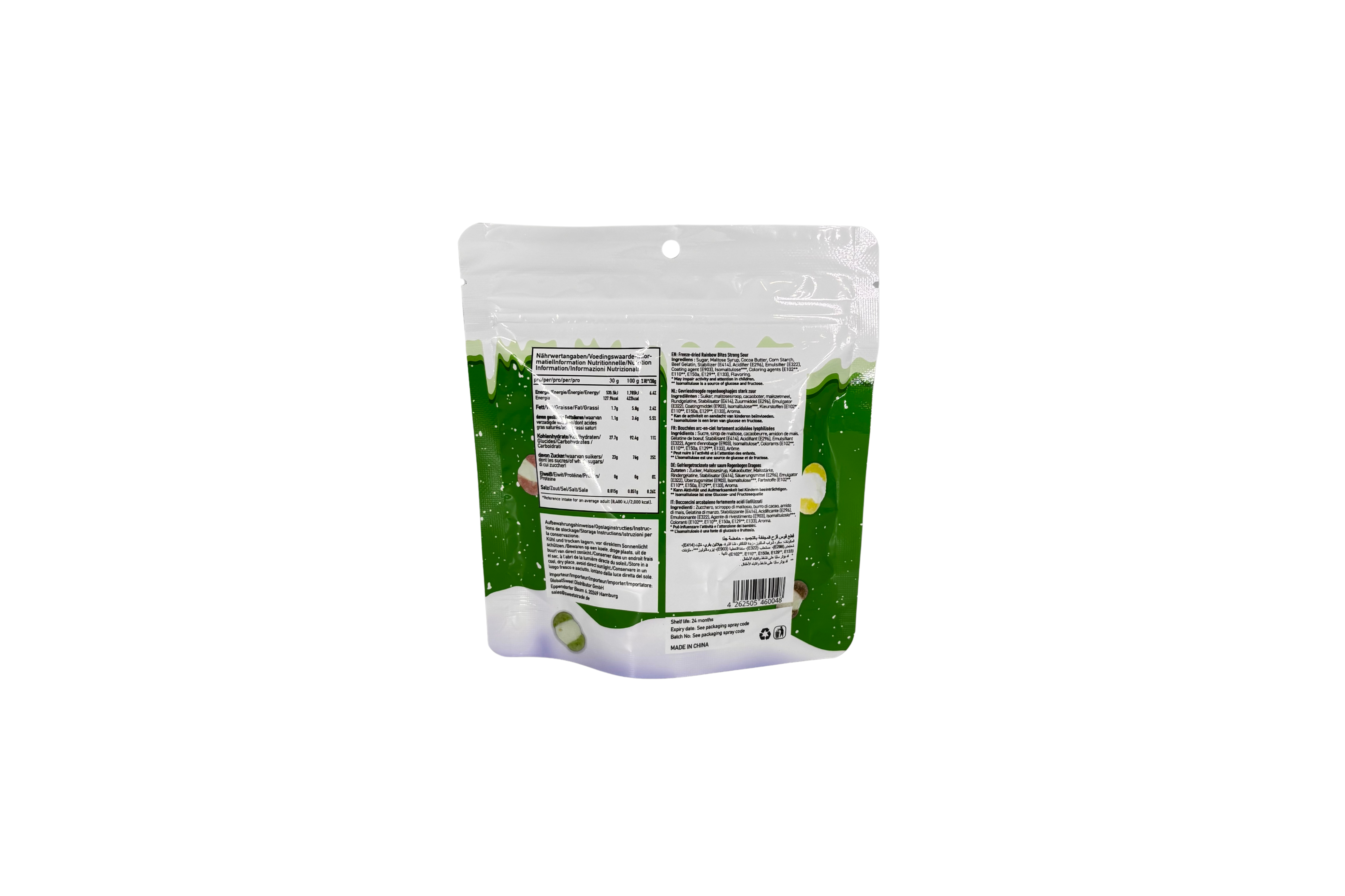 Chaos Candy Freezes Crunchy Rainbow Bits strong sour, VPE: 60g, VKE: 24x60g