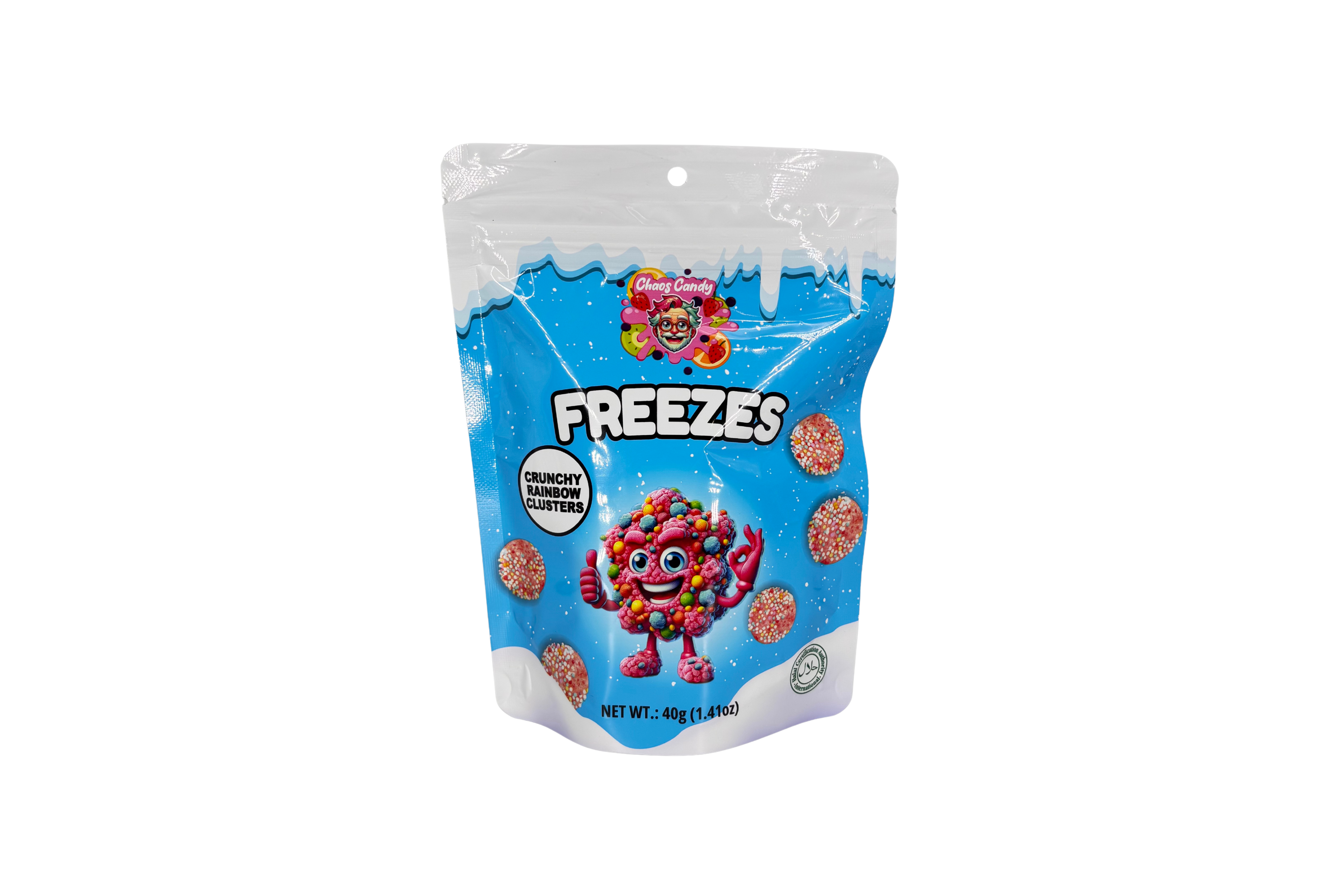 Chaos Candy Freezes Crunchy Rainbow Clusters, VPE: 40g, VKE: 24x40g