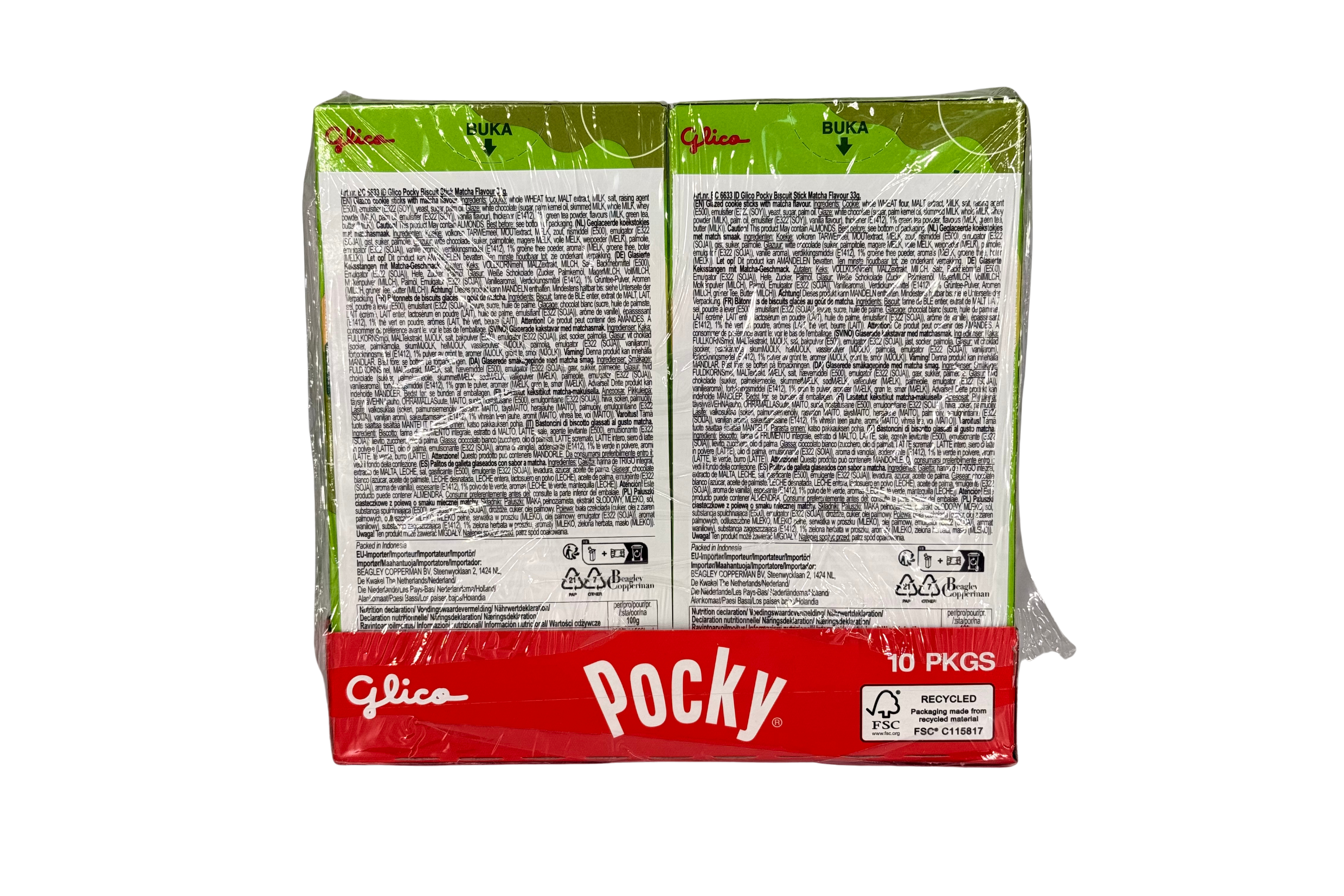 Pocky Matcha Green Tea, VPE: 33g, VKE: 10x33g