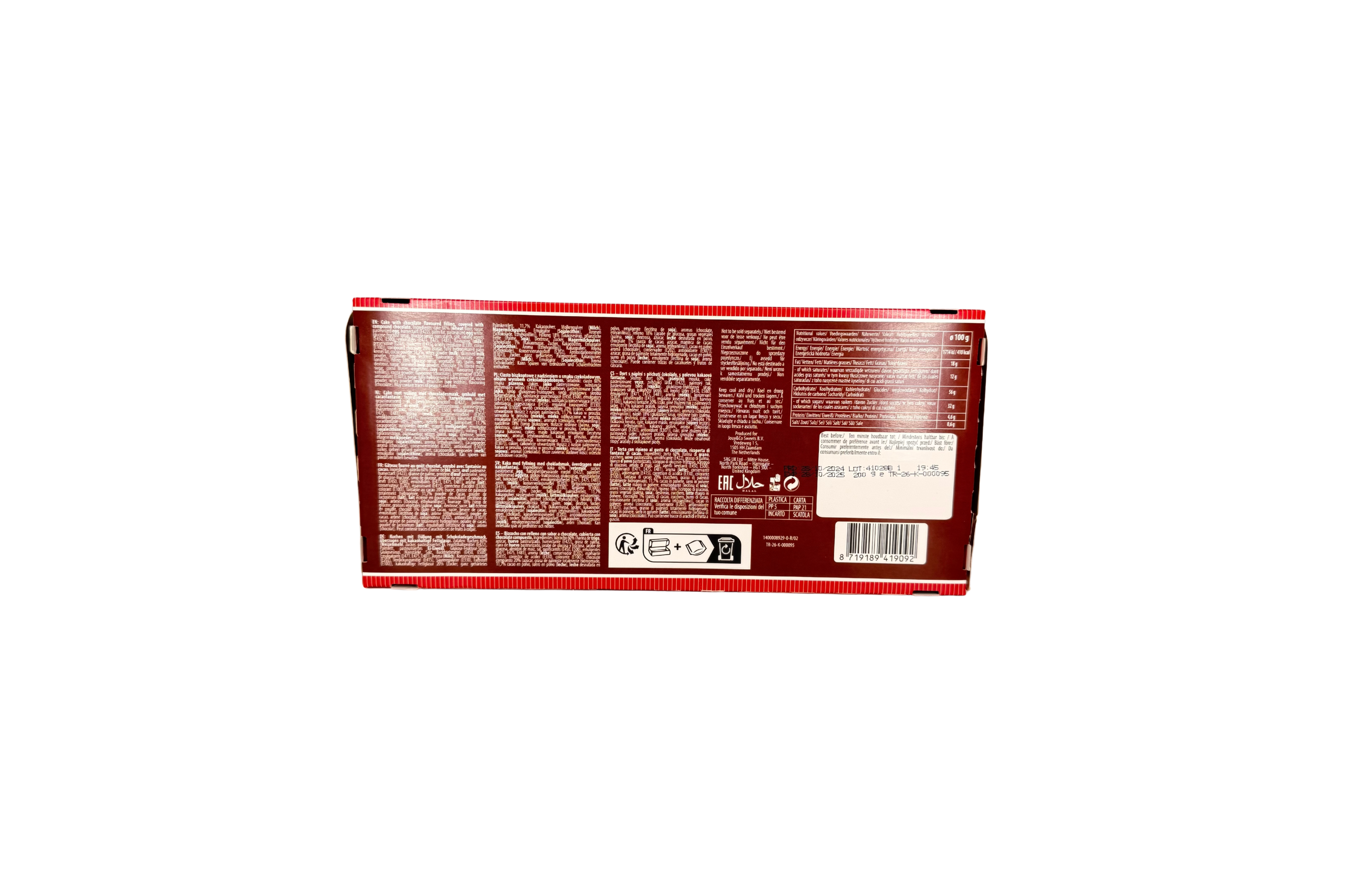 JOUYCO Spongiez Choco Covered, VPE: 40g, VKE: 5x40g