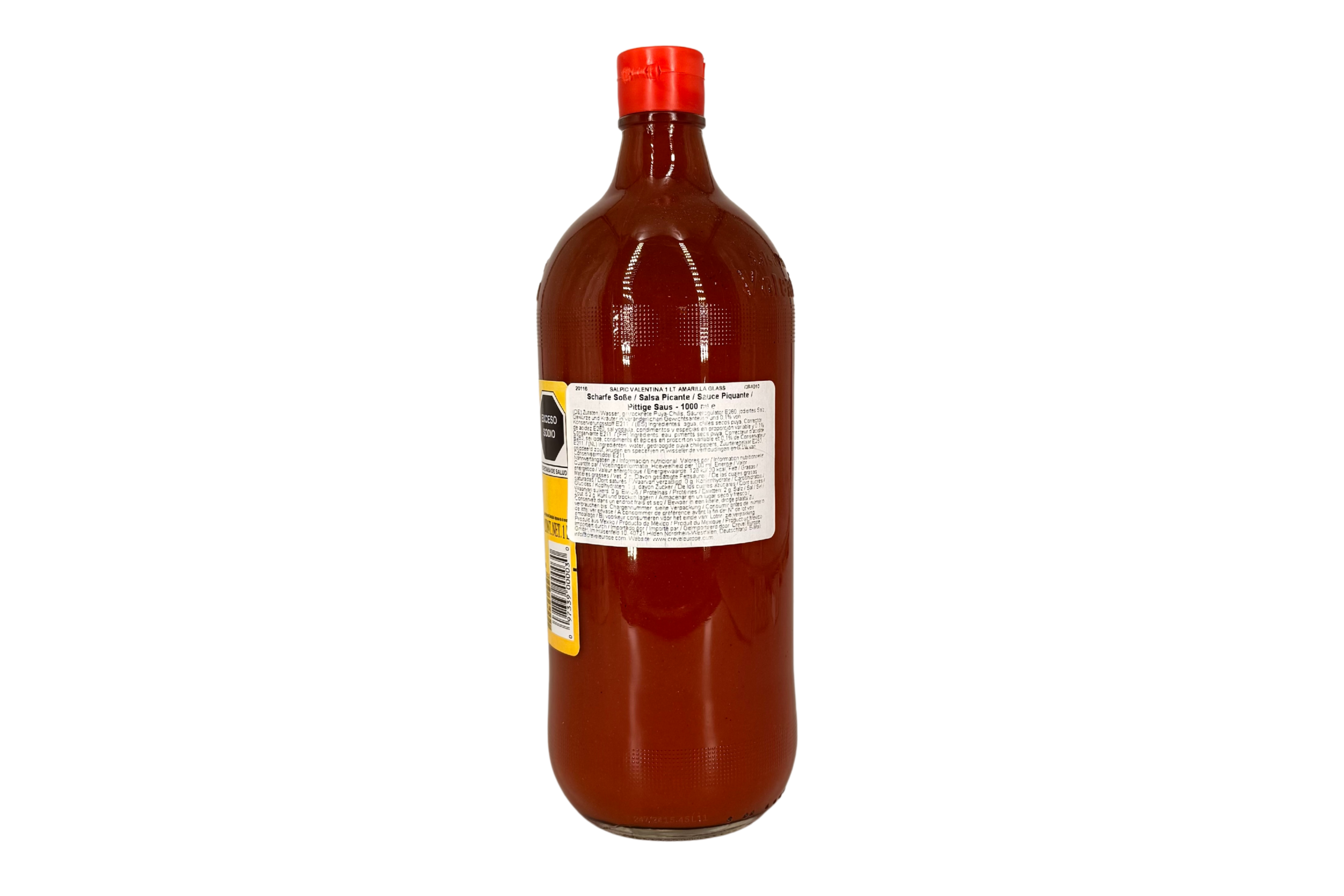 Valentina Salsa Picante Amarilla, Scharfe mexikanische Chili-Soße, VPE: 1000ml, VKE: 12x1000ml