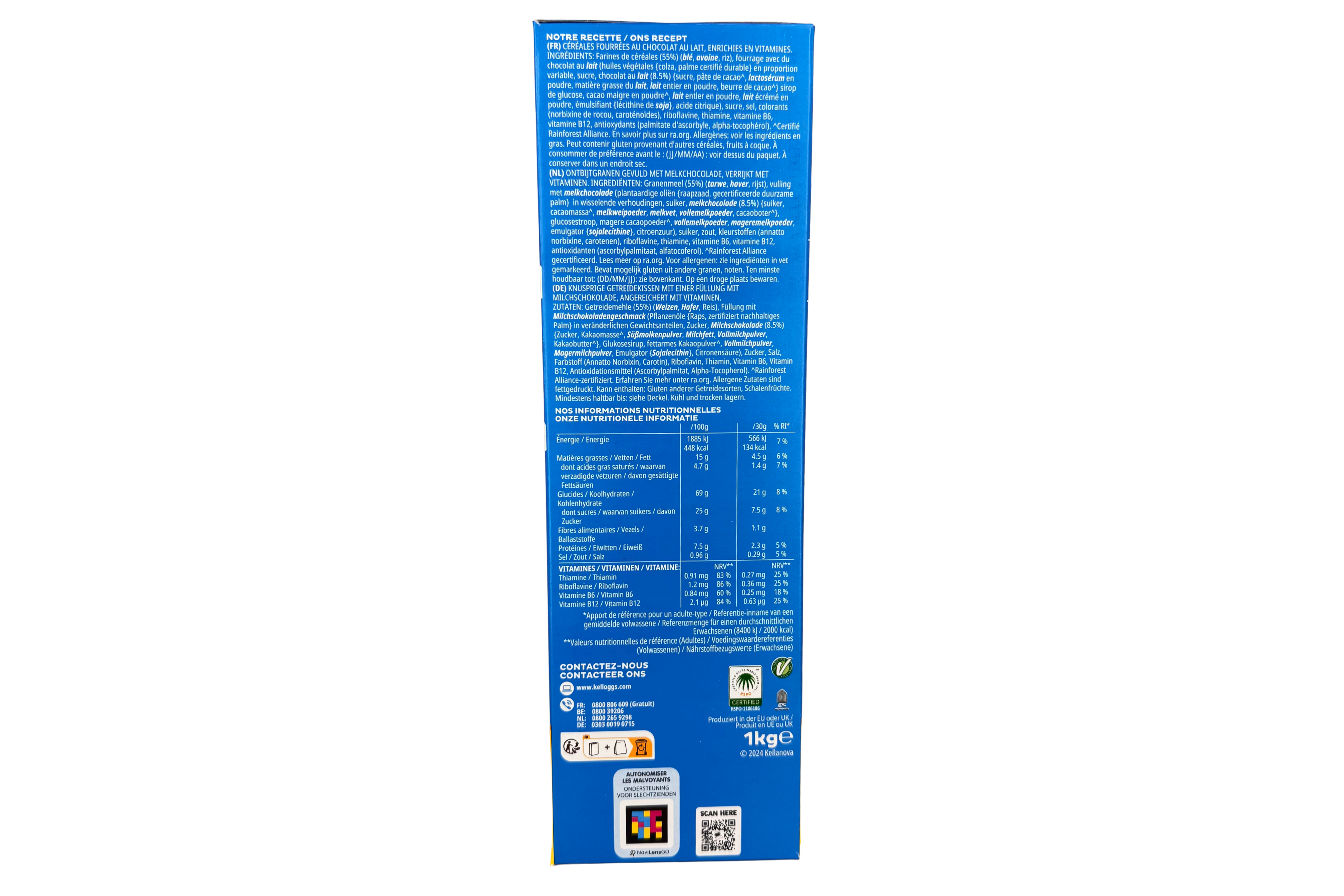 Kellogg's Tresor Milk Choco, VPE: 1000g, VKE: 8x1000g