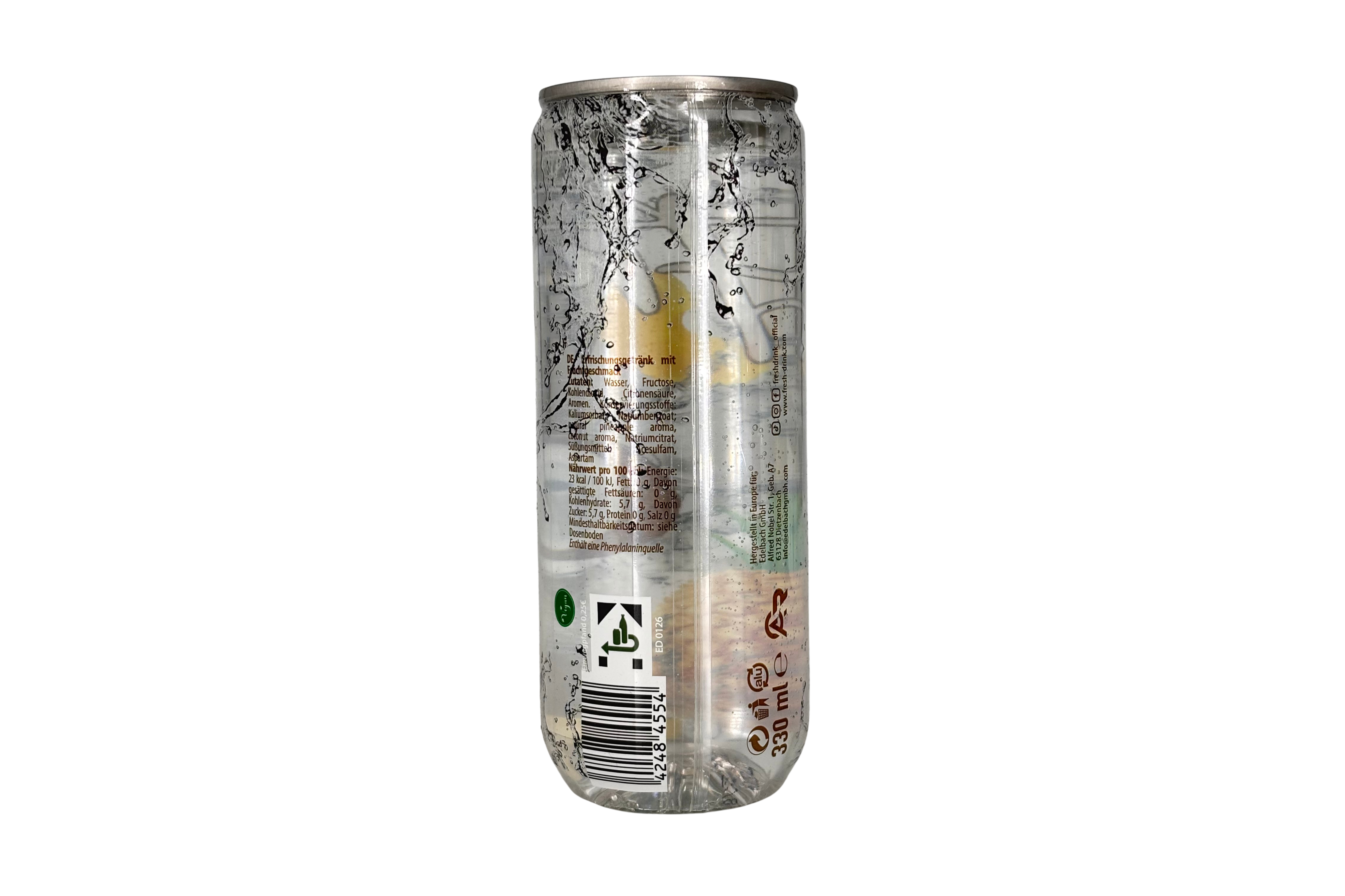 Fresh Drink Pinacolada, VPE: 330ml, VKE: 24x330ml