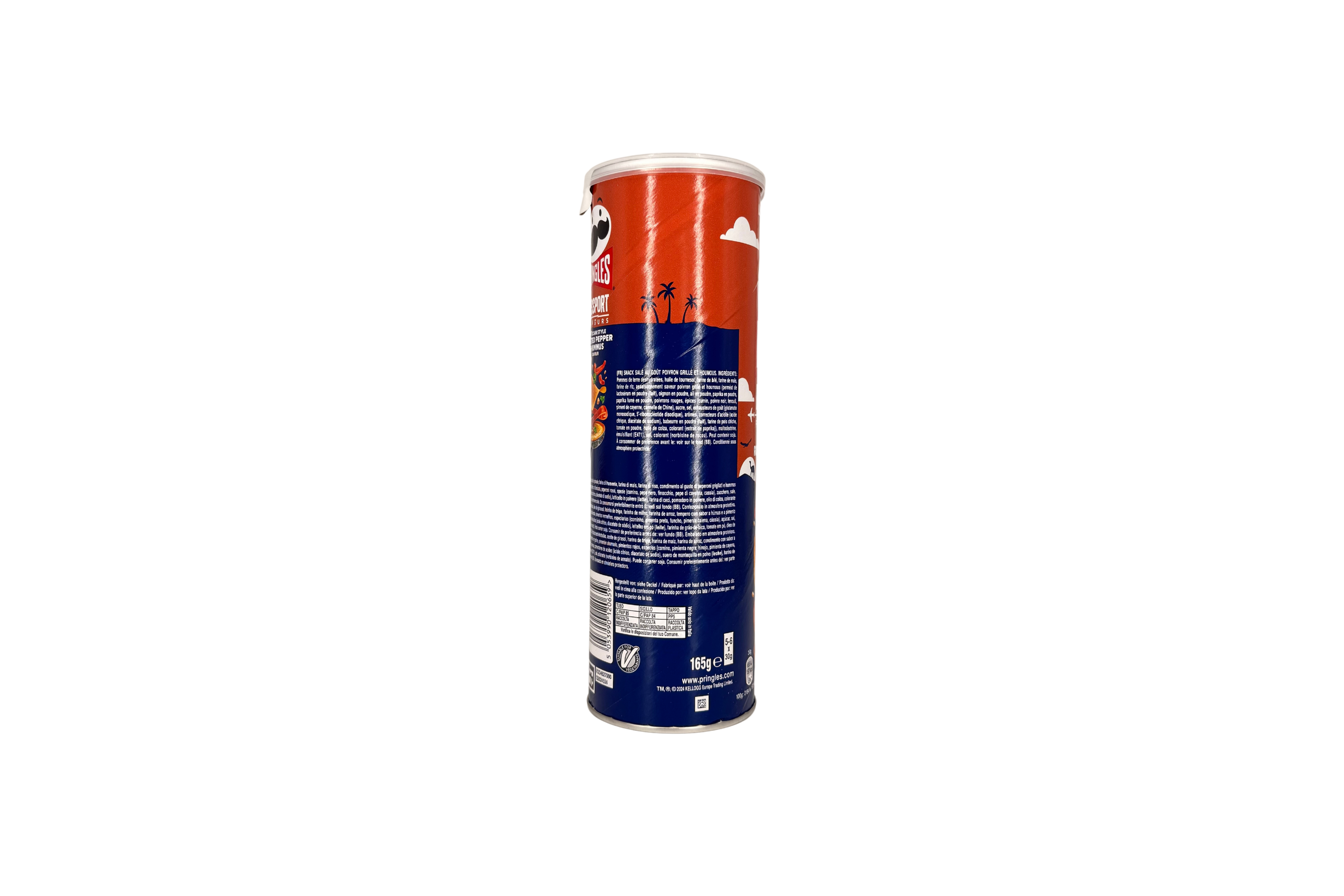 Pringles PASSPORT Middle East Style Roasted Pepper & Hummus, VPE: 165g, VKE: 19x165g