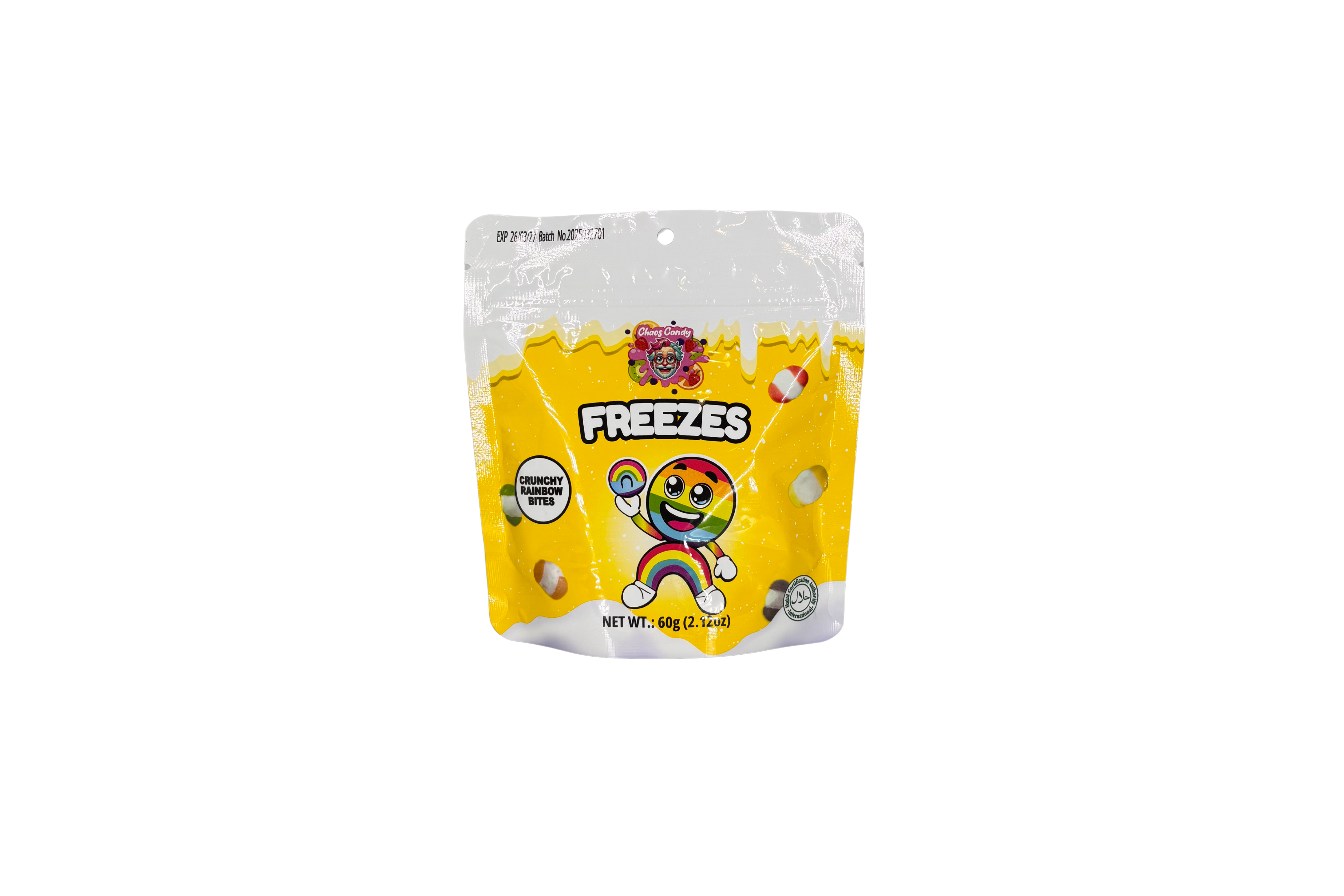 Chaos Candy Freezes Crunchy Rainbow Bites, VPE: 60g, VKE: 24x60g